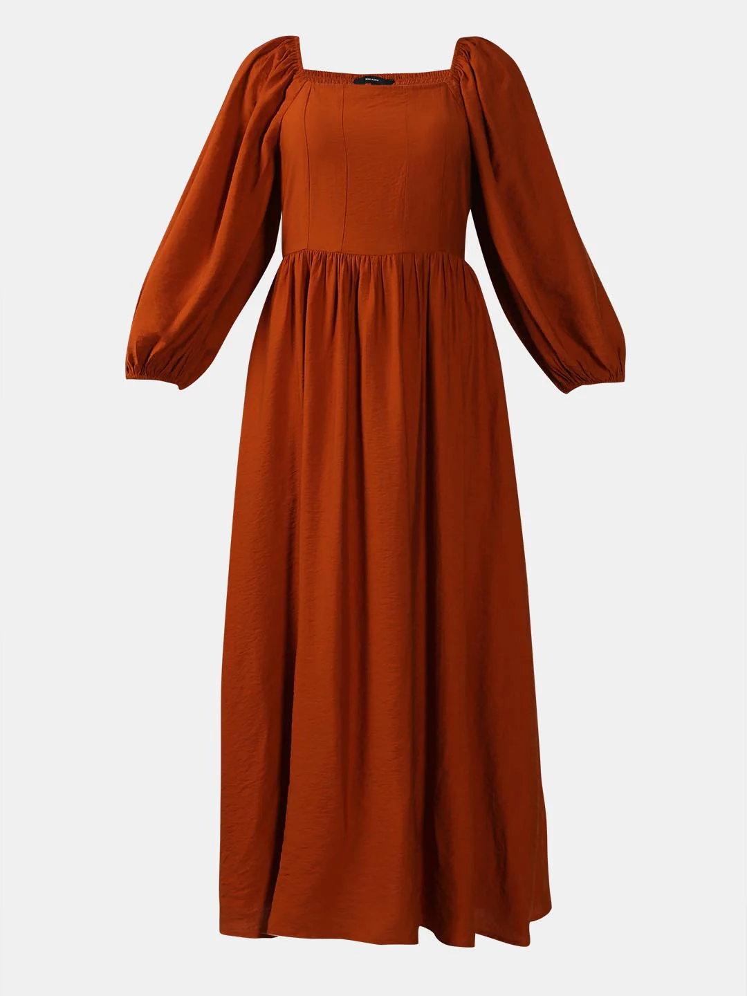Vero Moda Rust Square Neck Midaxi Dress - Image 7
