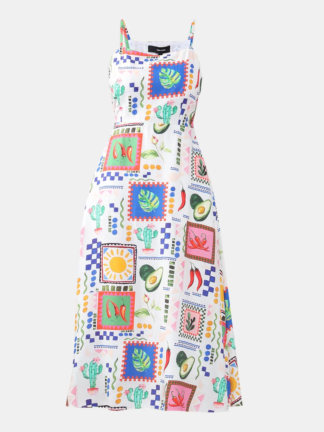 Vero Moda White Printed Midi Dress - Image 7