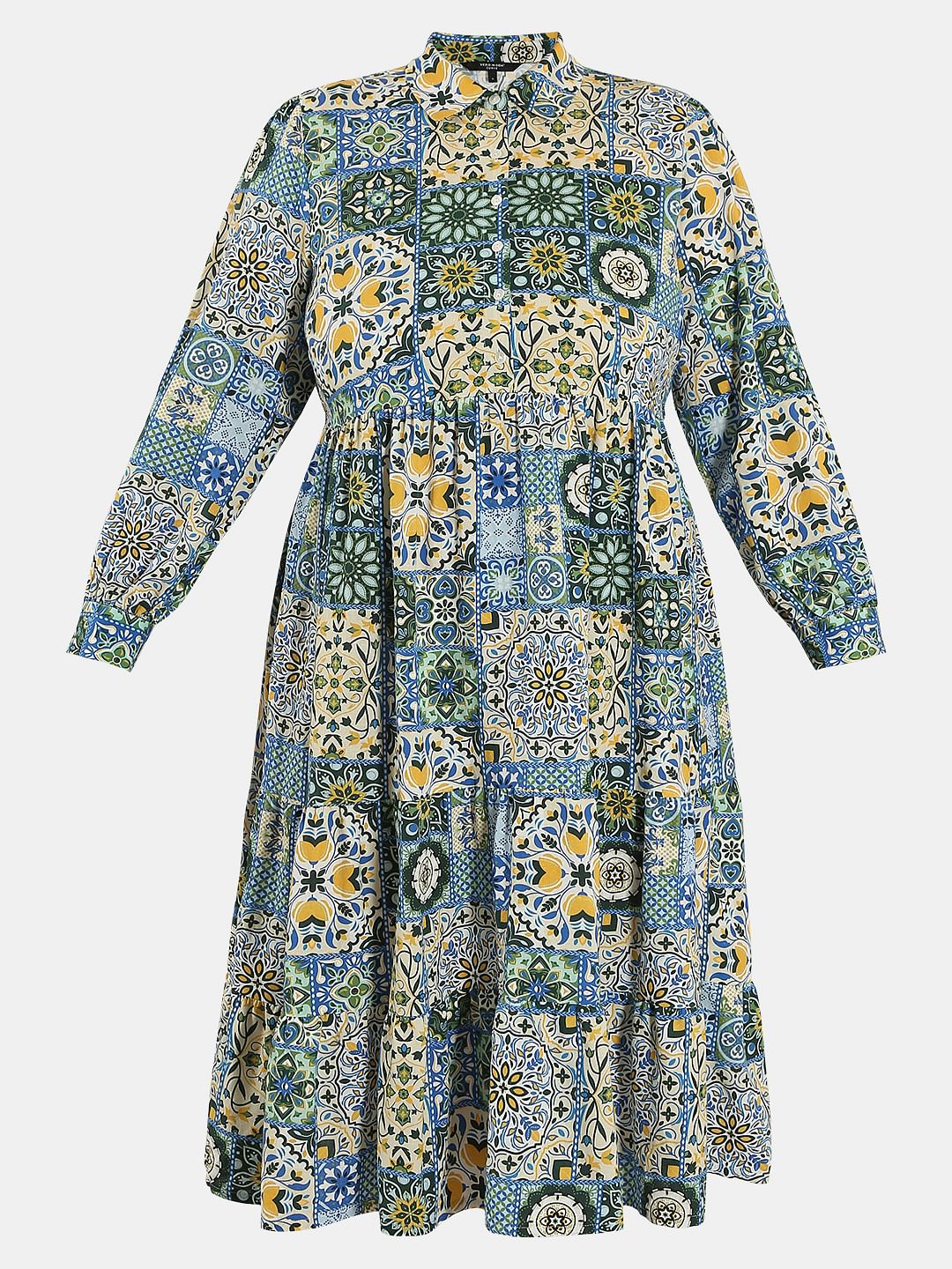 Curve Multi-Colour Printed Shirt Dress - Image 7