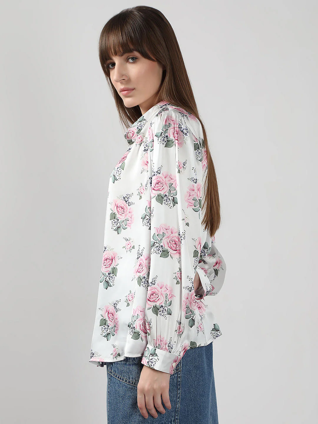 White Floral Shirt - Image 3