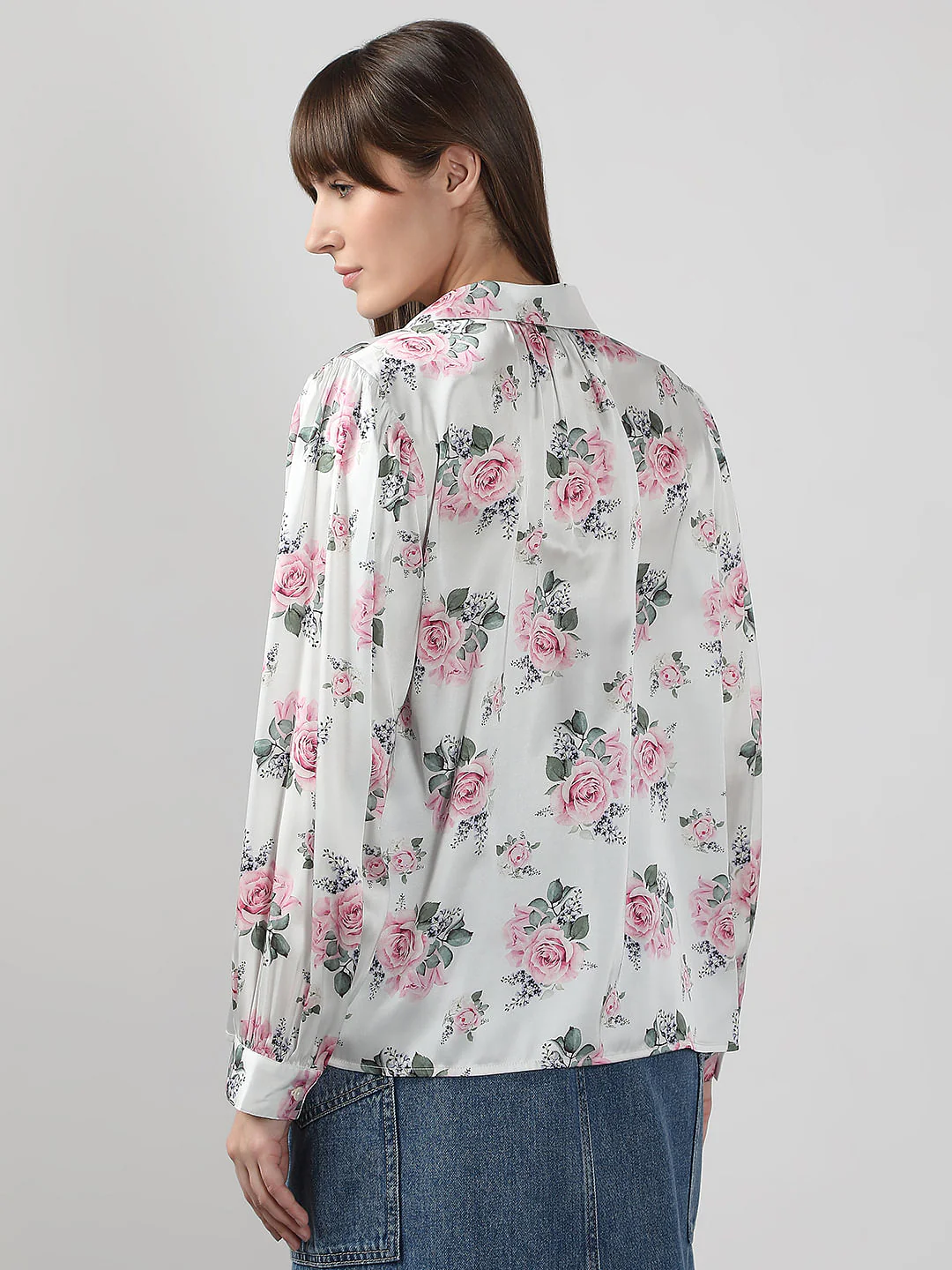 White Floral Shirt - Image 4