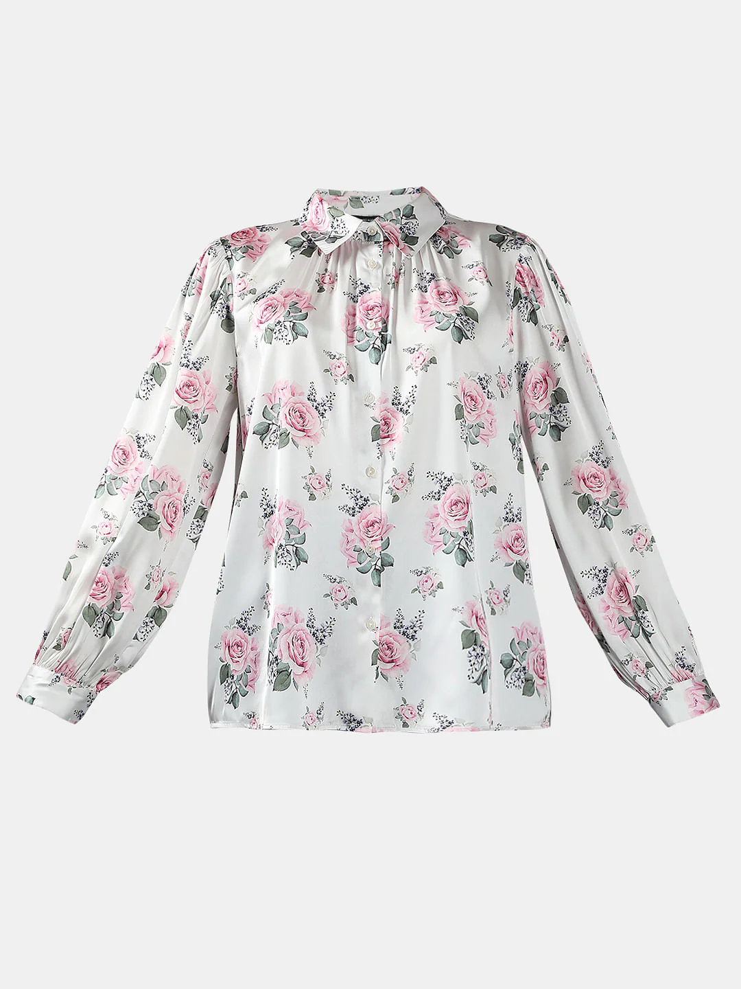 White Floral Shirt - Image 7