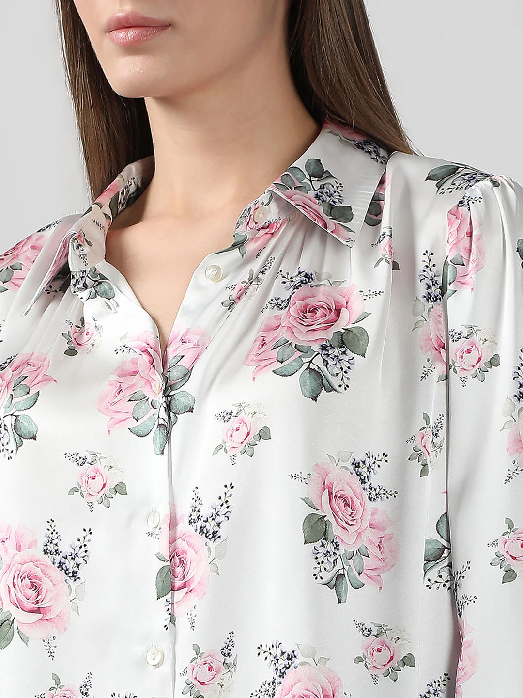 White Floral Shirt - Image 8
