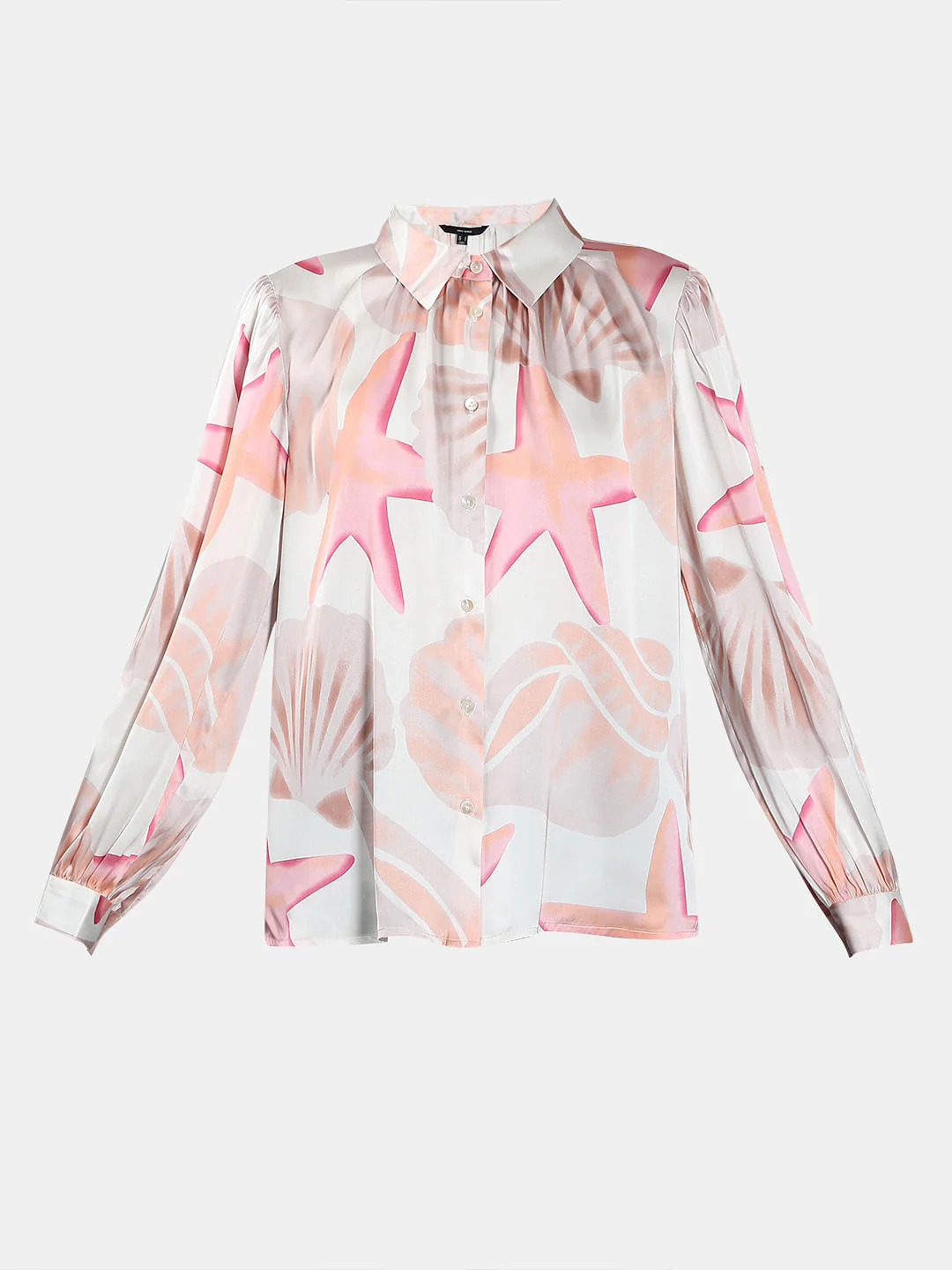 White Printed Full Sleeves Shirt - Image 7