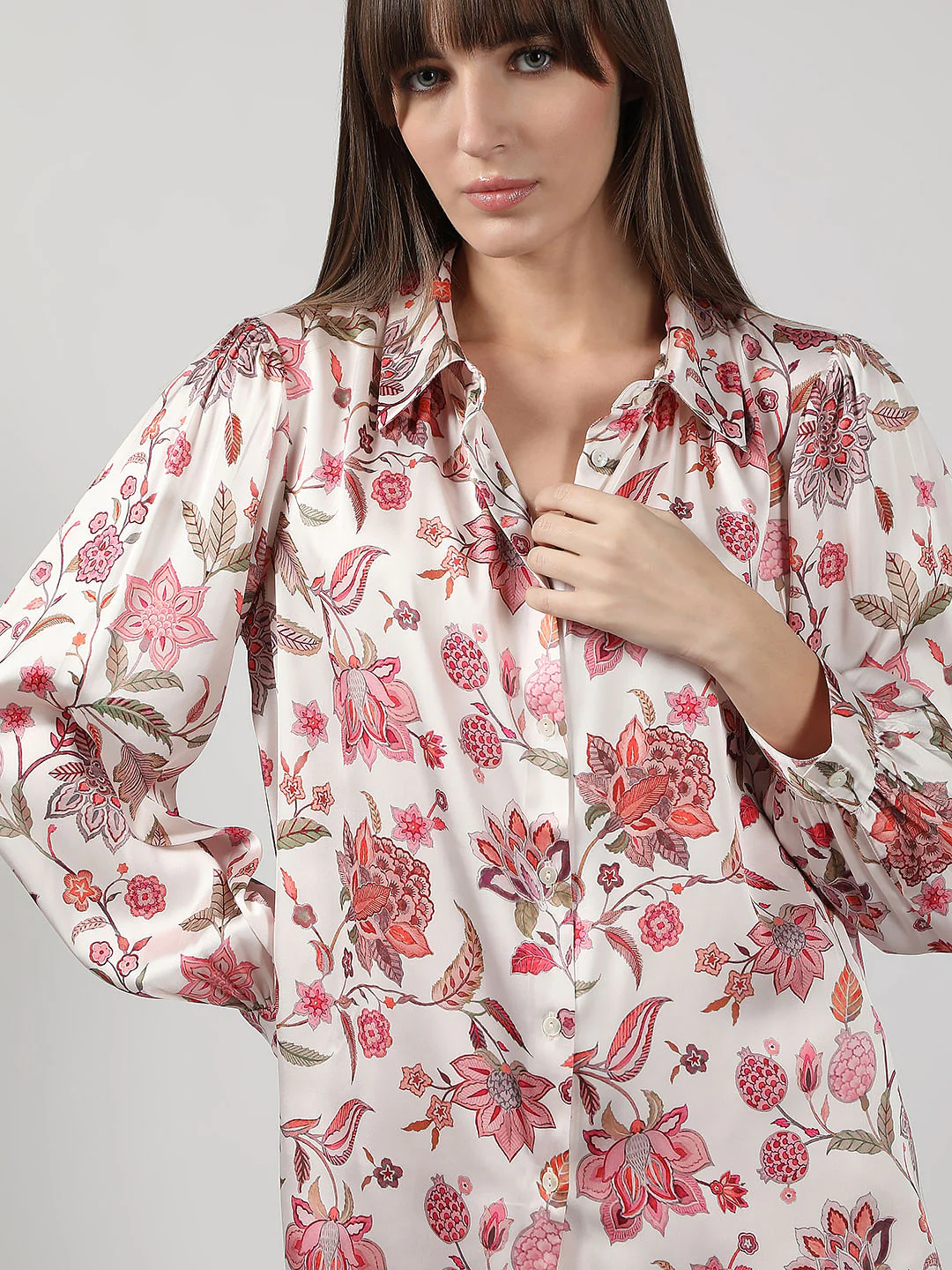 White Floral Shirt - Image 6