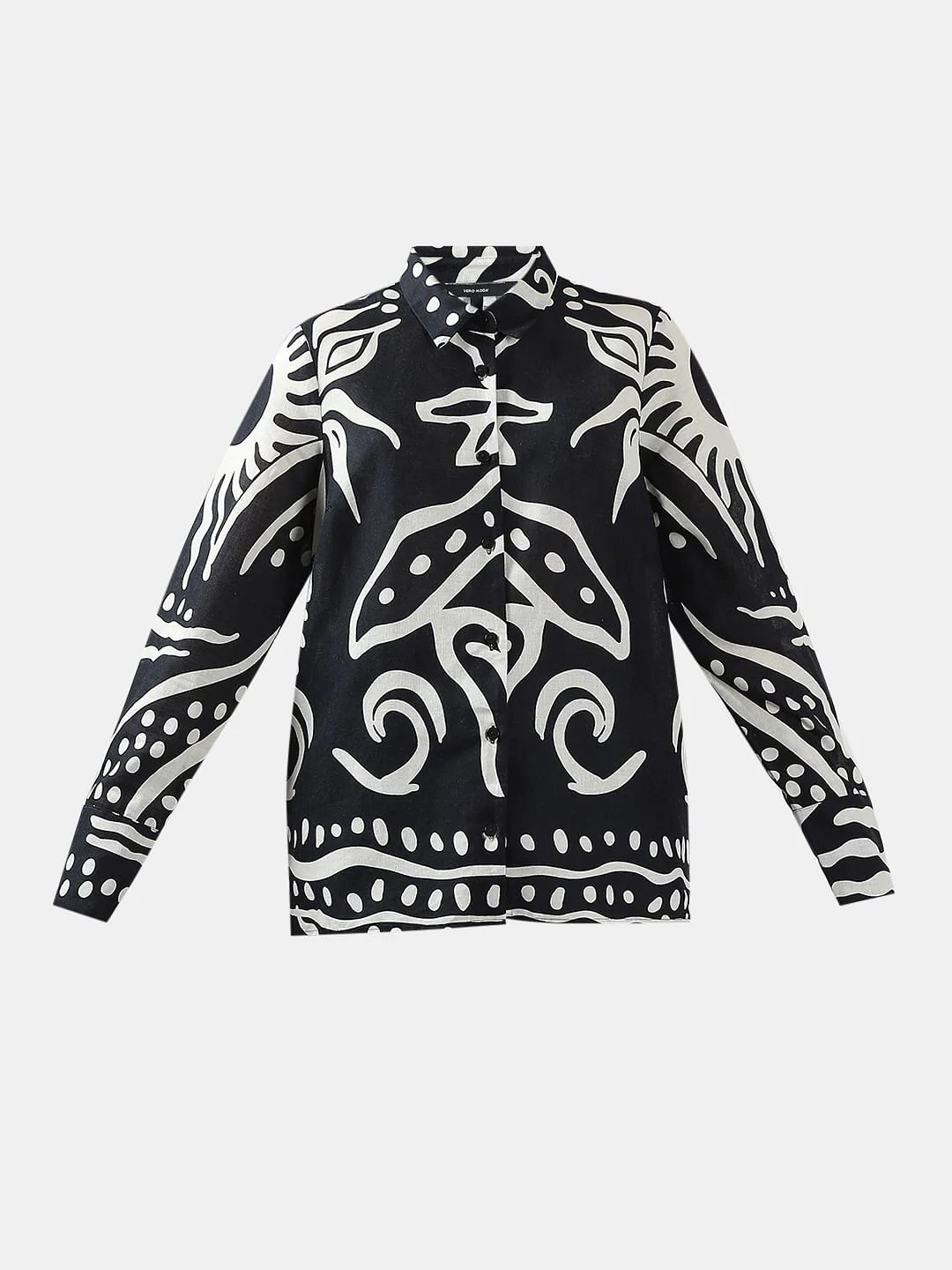 Black & White Printed Shirt - Image 7