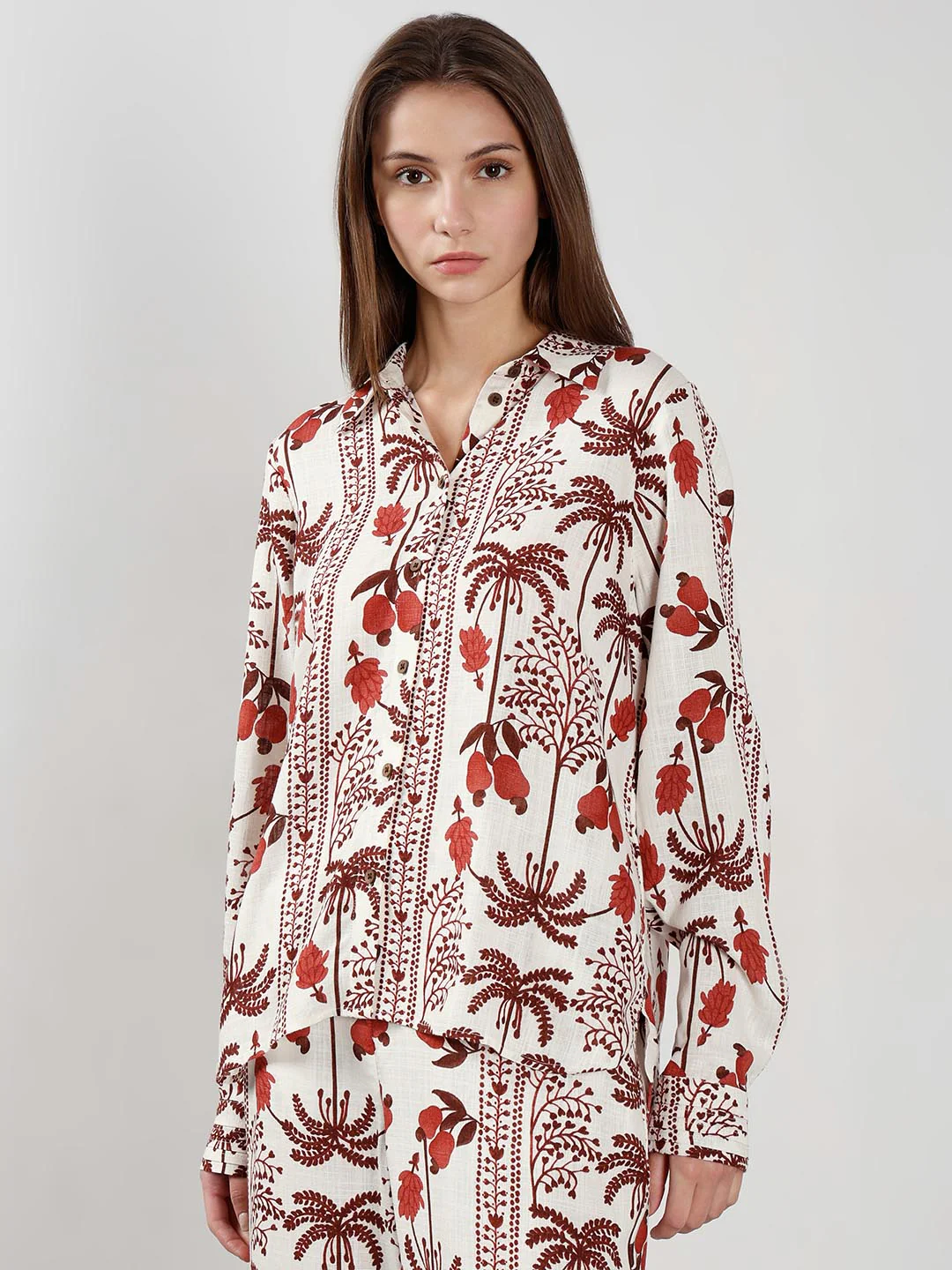 Vero Moda Ecru Printed Shirt - Image 2