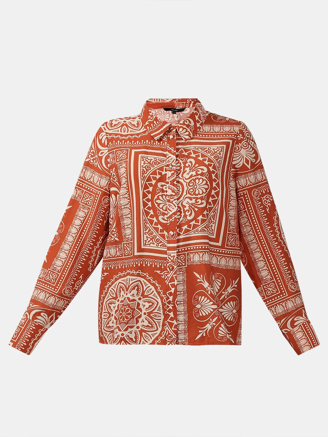 Vero Moda Rust Printed Shirt Dress - Image 7