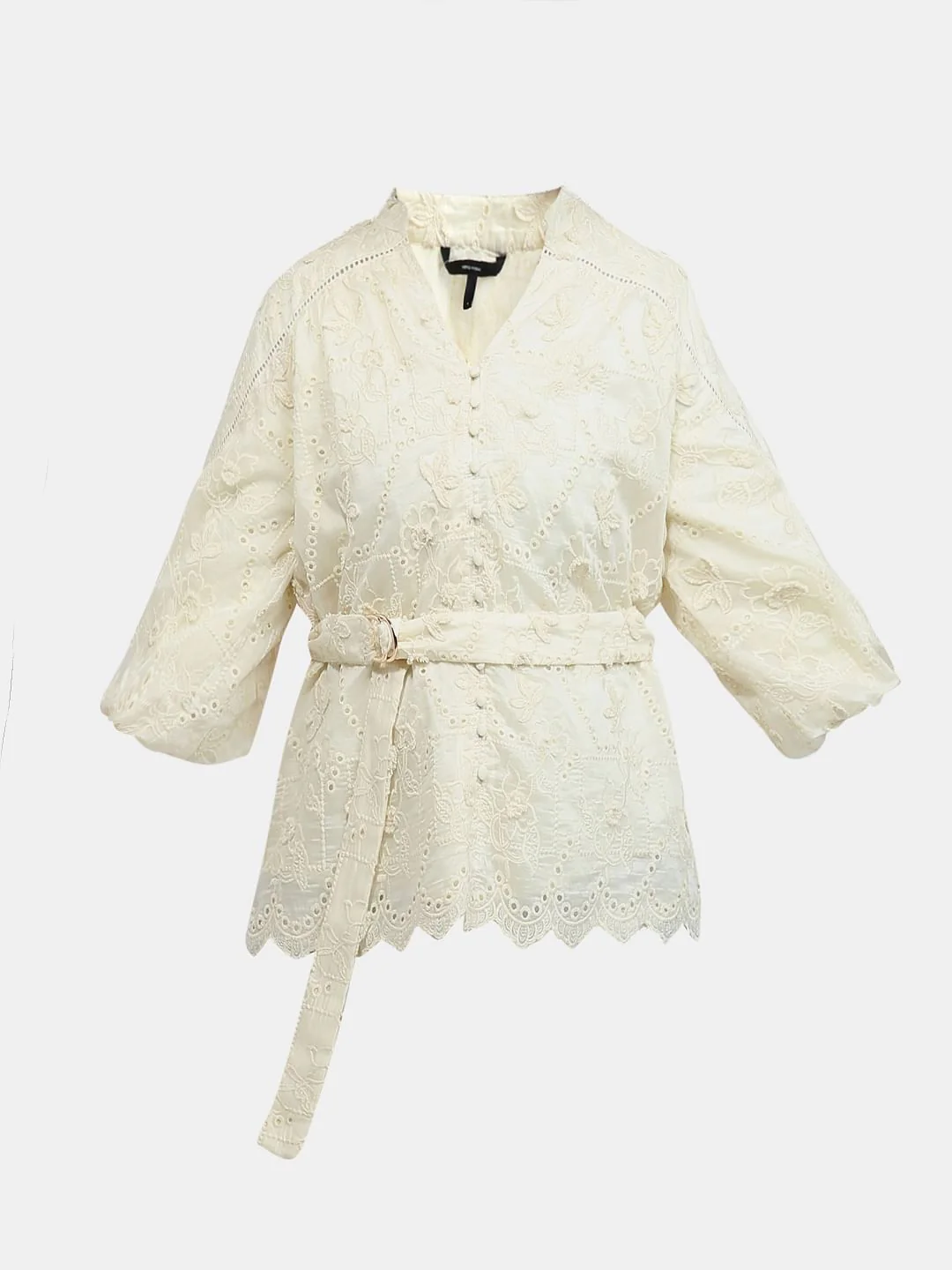 Ecru Embroidered Top - Image 7