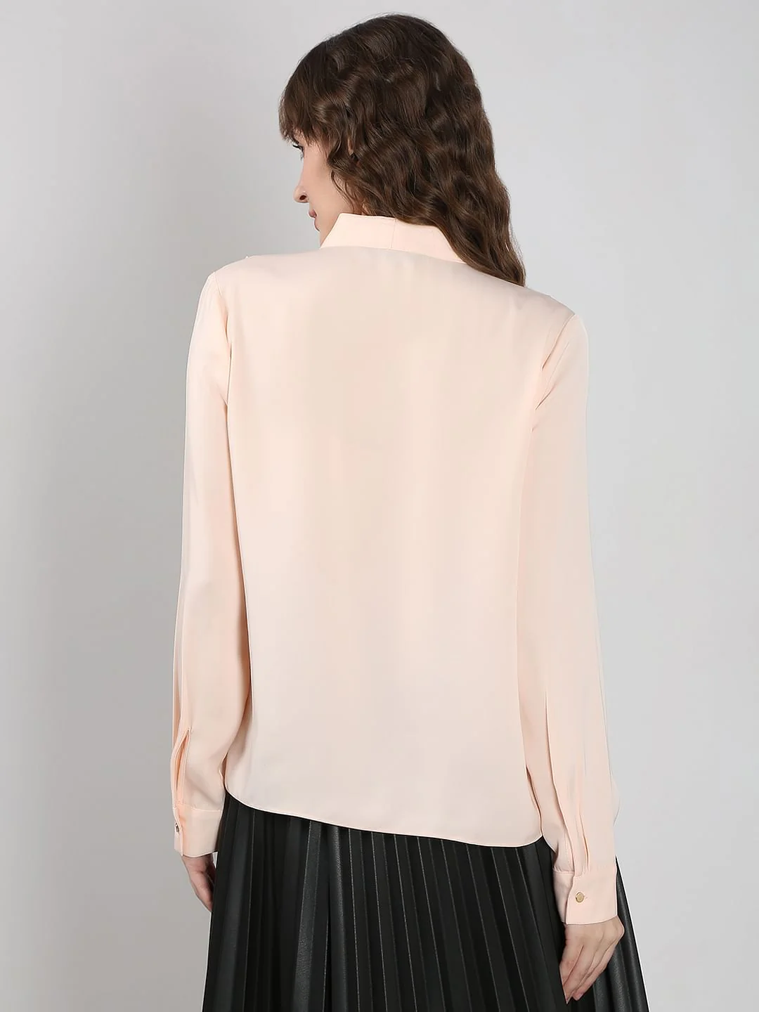 Peach Pink Tie-Up Top - Image 4