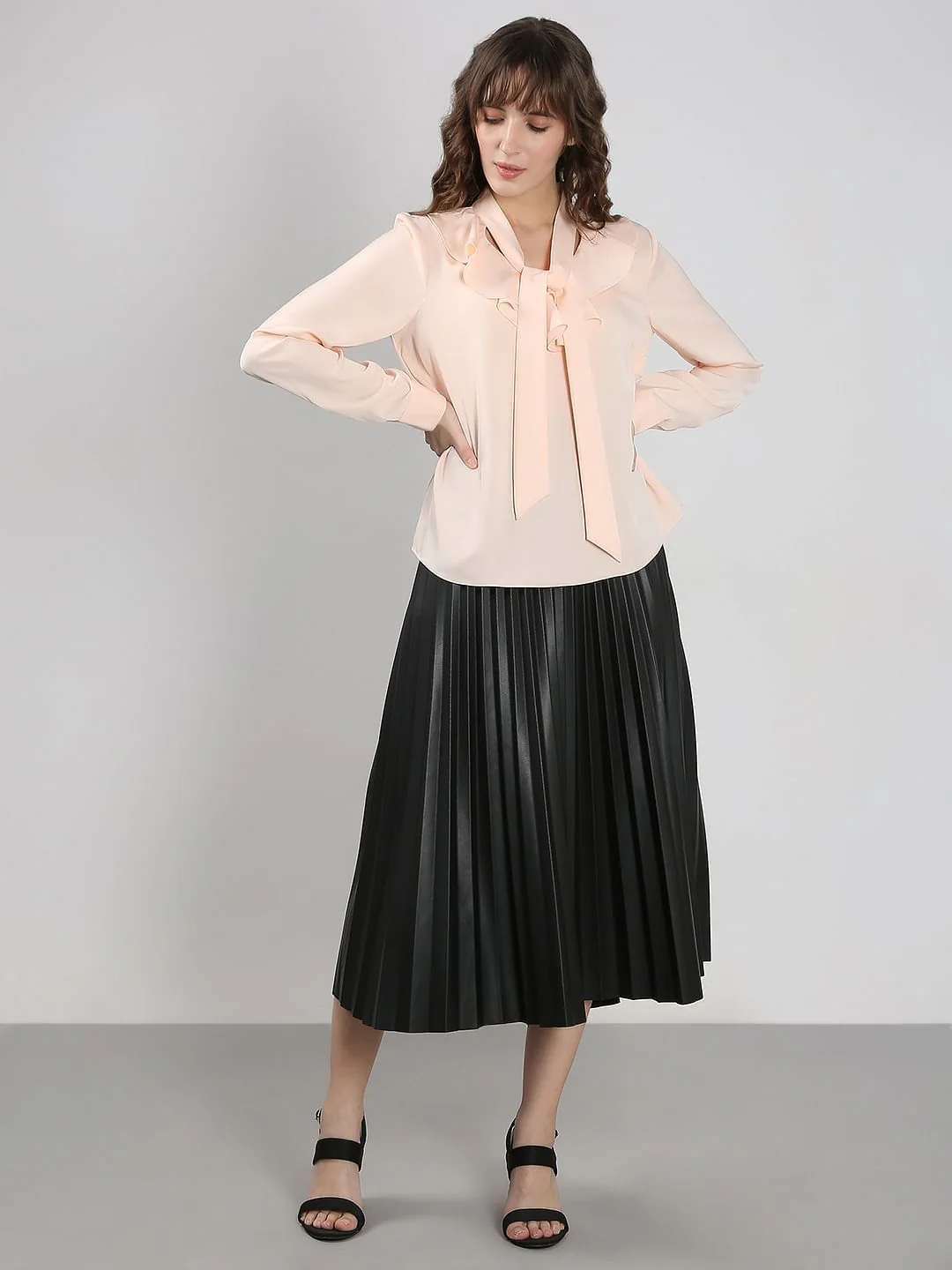 Peach Pink Tie-Up Top - Image 5