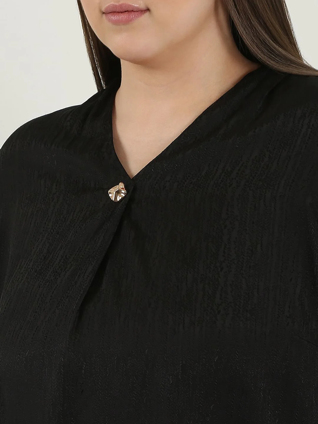 Curve Black Jacquard Top - Image 8