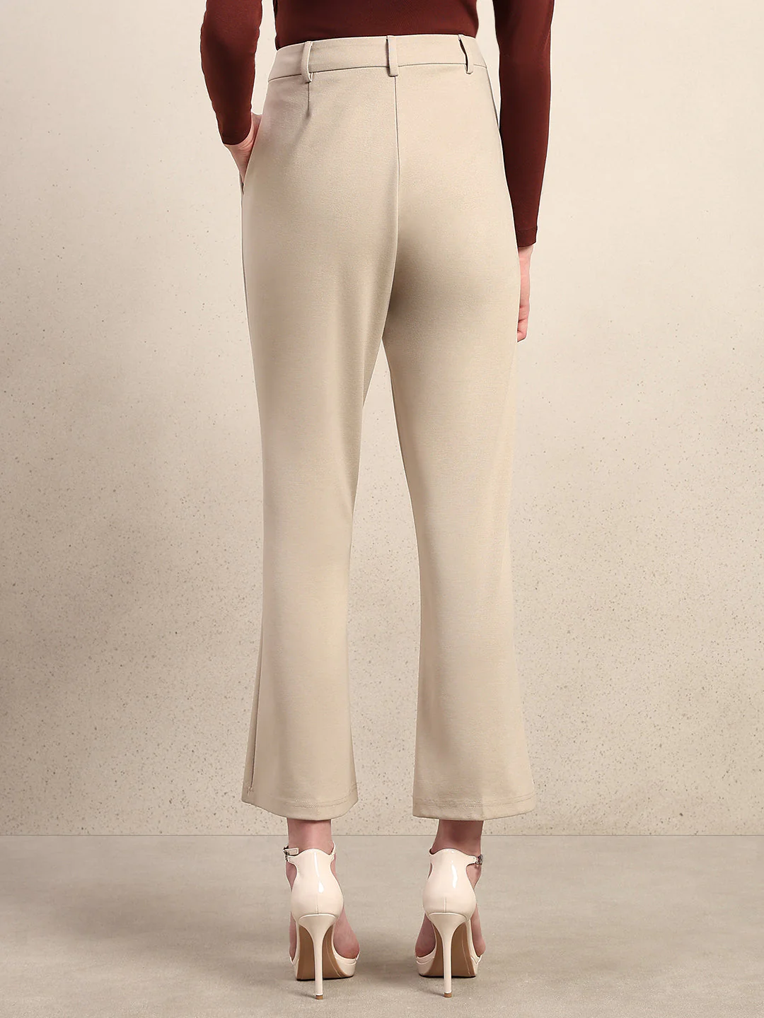 Cropped Bootcut Fit Pants - Image 4