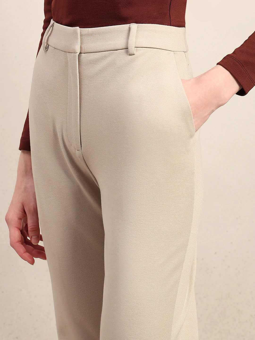 Cropped Bootcut Fit Pants - Image 6