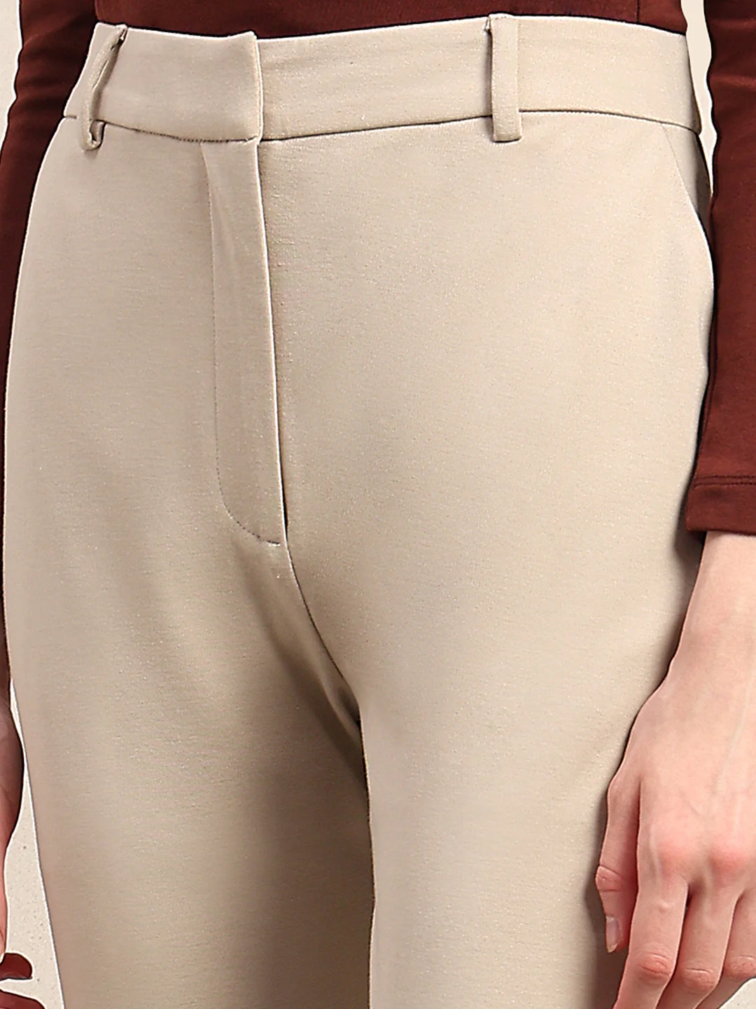 Cropped Bootcut Fit Pants - Image 8