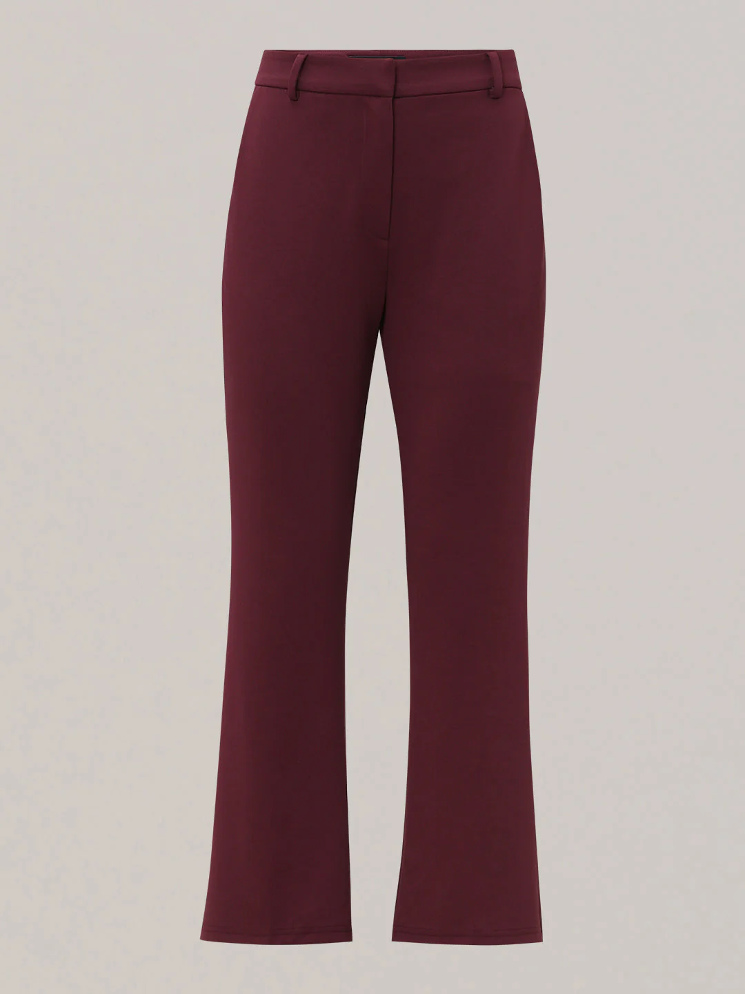 Burgundy Straight Fit Pants - Image 7