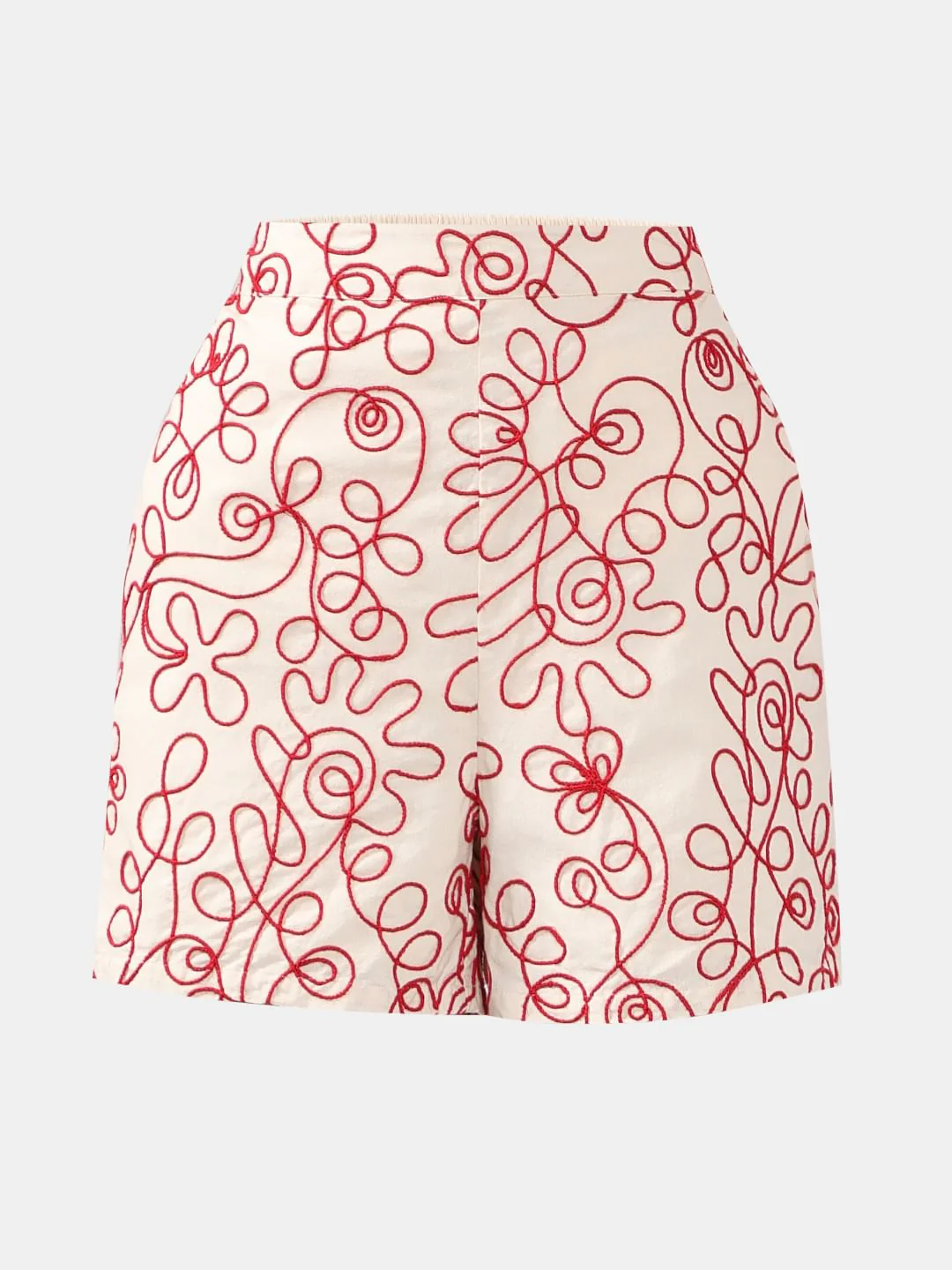 Ecru Cording Detail Co-Ord Set Shorts - Image 7