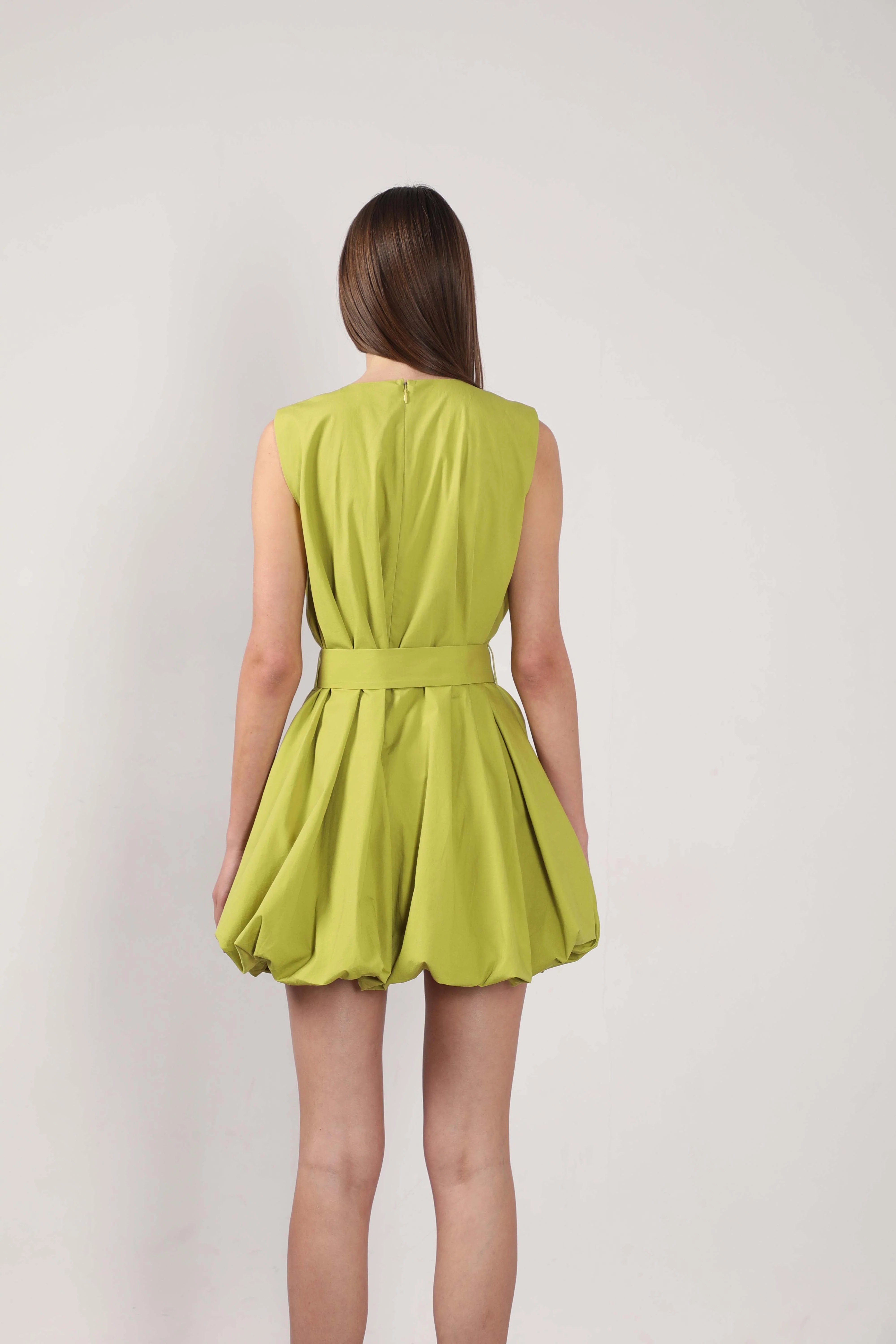 Vero Moda Green Bubble Hem Dress - Image 10