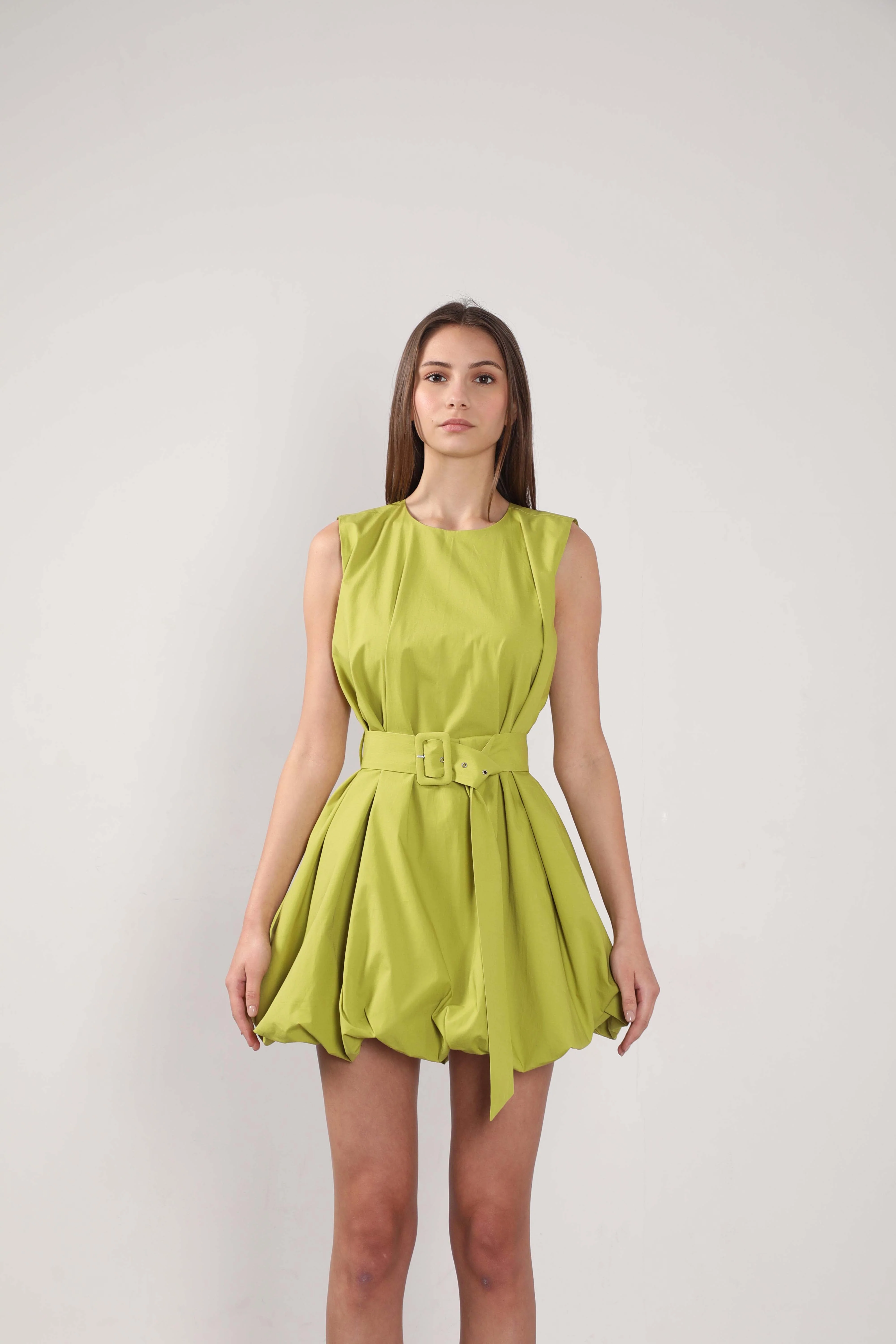 Vero Moda Green Bubble Hem Dress - Image 9