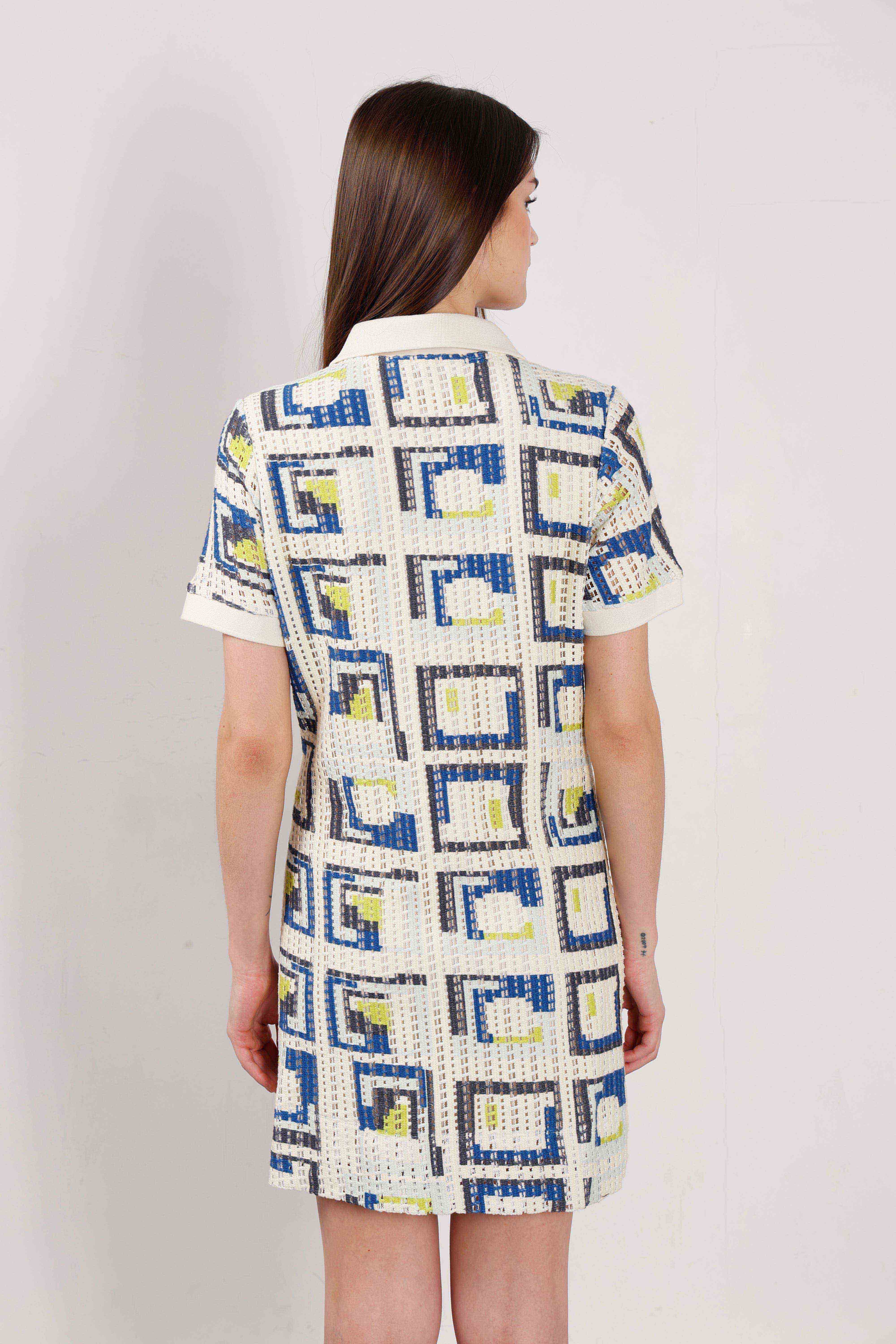 Vero Moda off-White Printed Polo Dress - Image 10