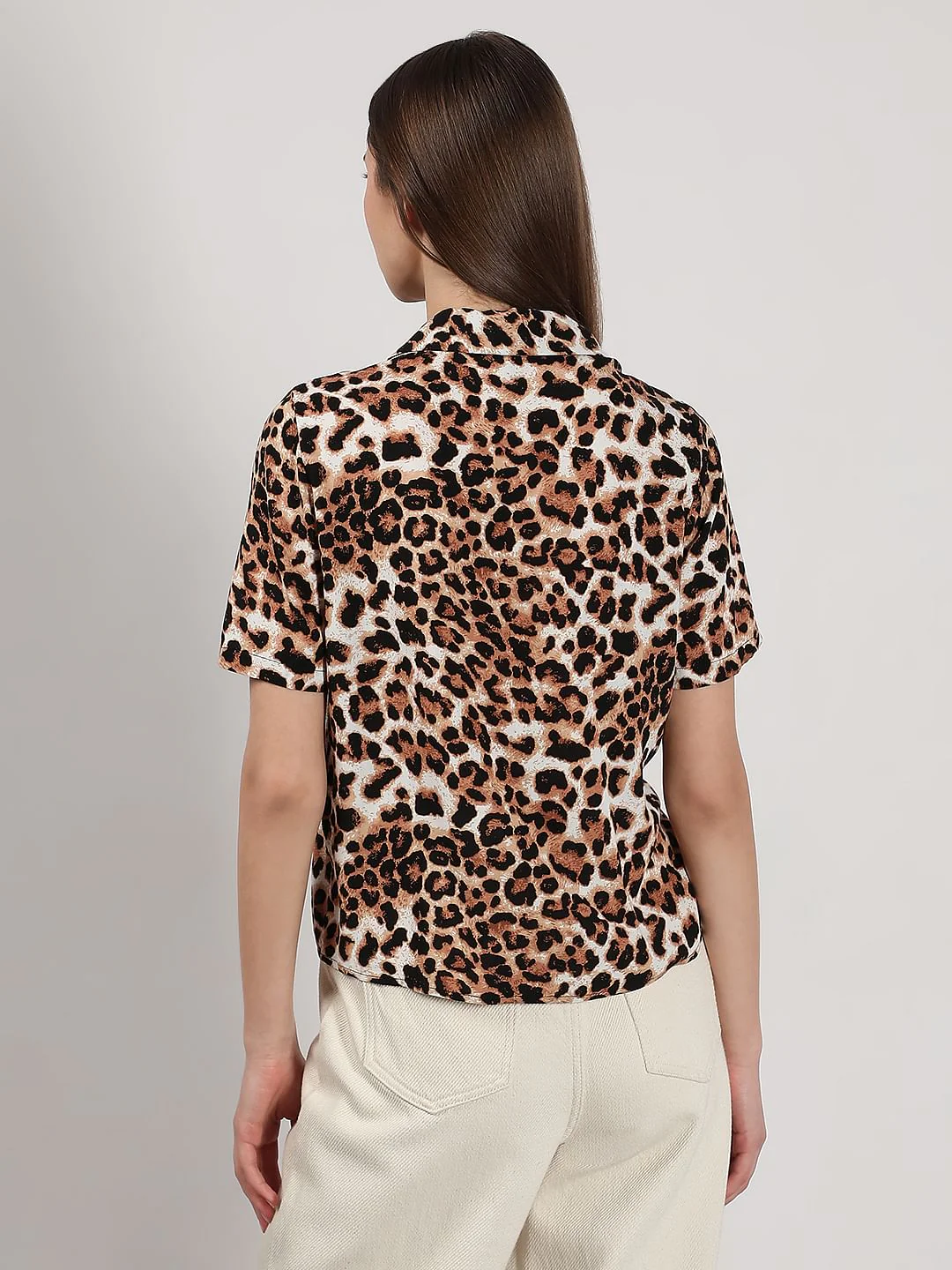 Brown Animal Print Shirt - Image 4