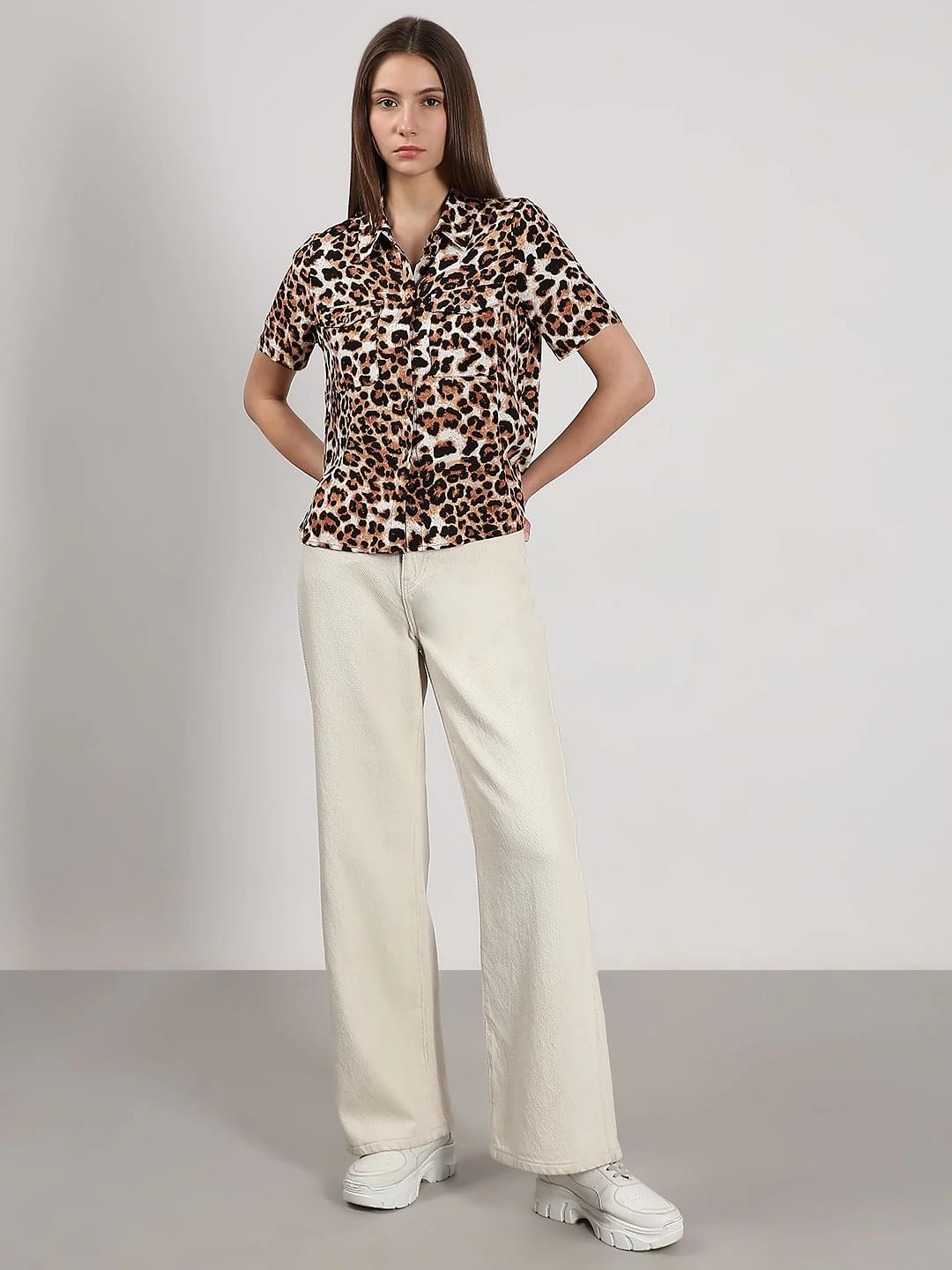 Brown Animal Print Shirt - Image 5