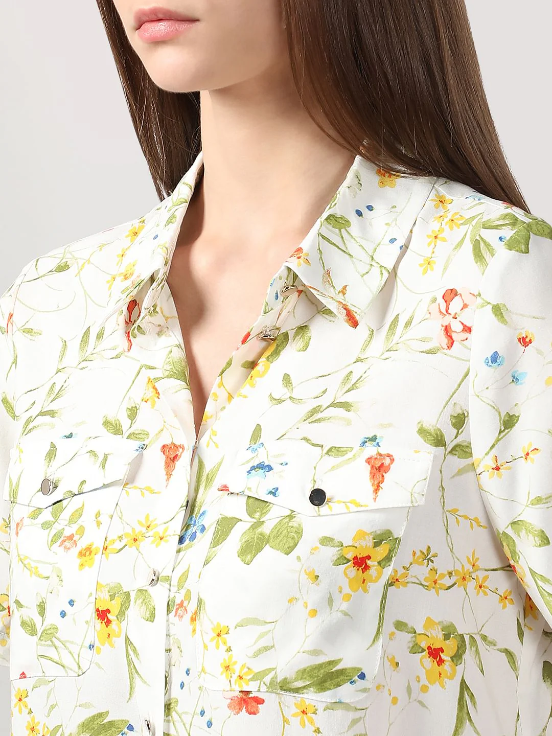 White Printed Shirt - Image 8