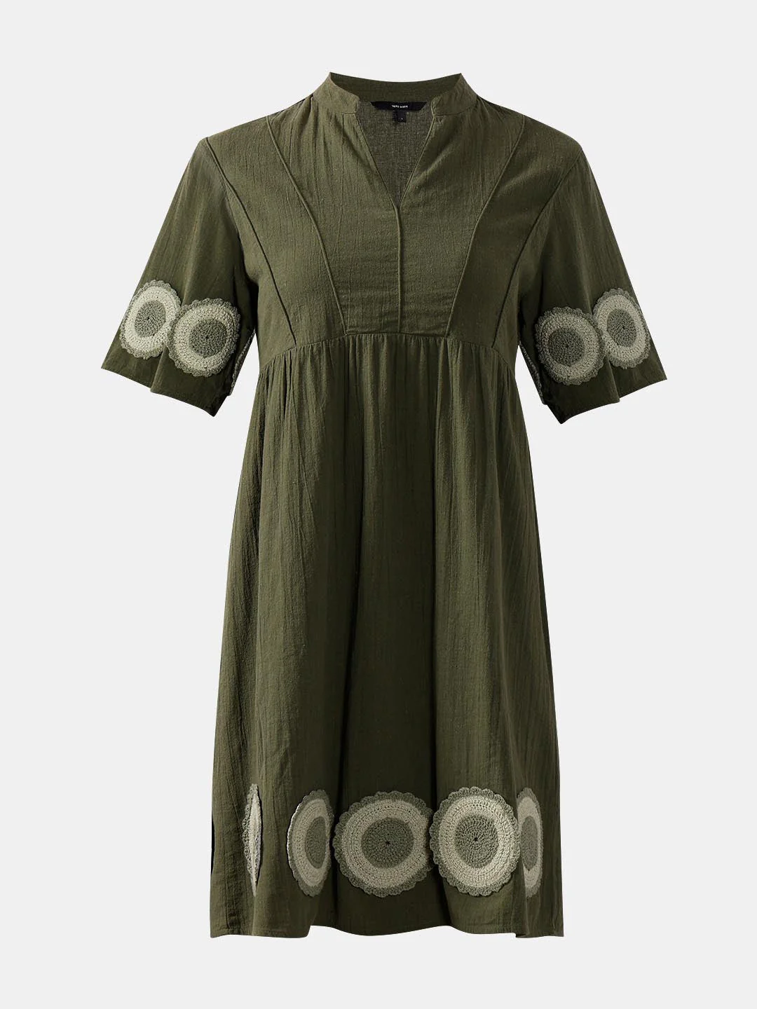 Vero Moda Dark Greem V-Neck Mini Dress - Image 7