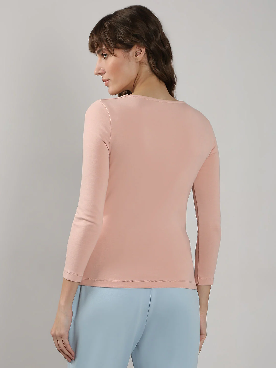 Pink Fitted Square Neck Top - Image 4