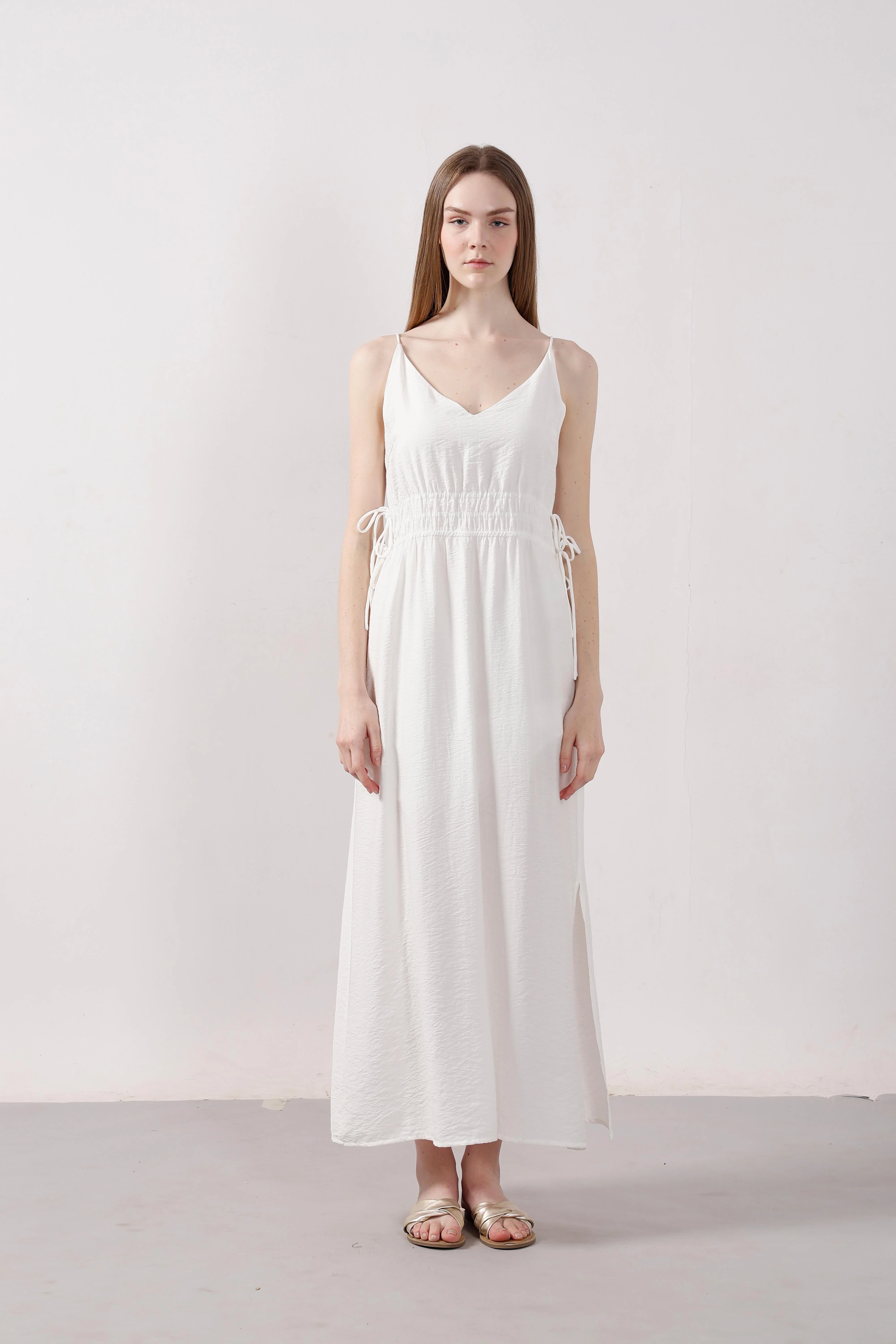 Vero Moda White V Neck Strappy Dress - Image 8
