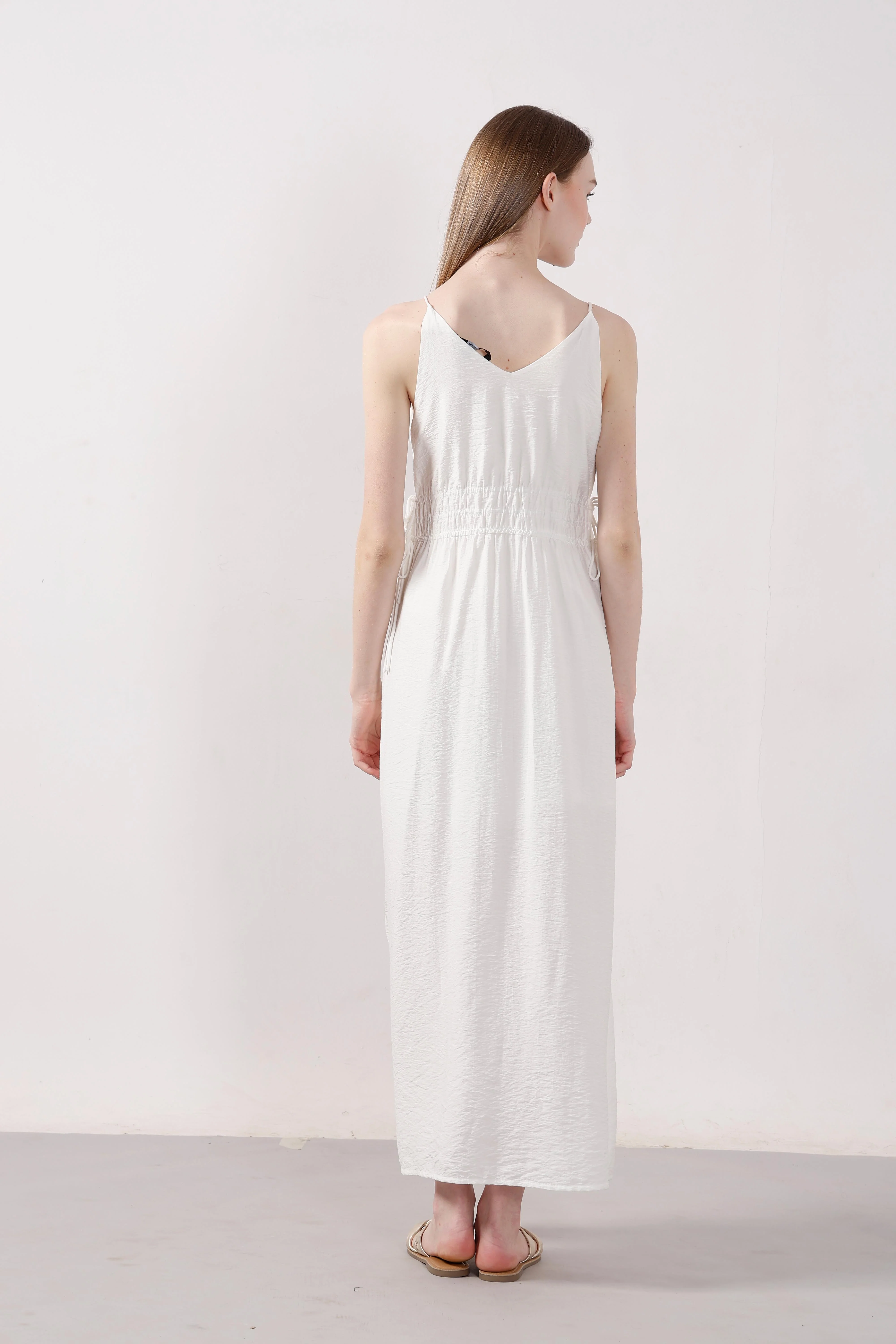 Vero Moda White V Neck Strappy Dress - Image 9