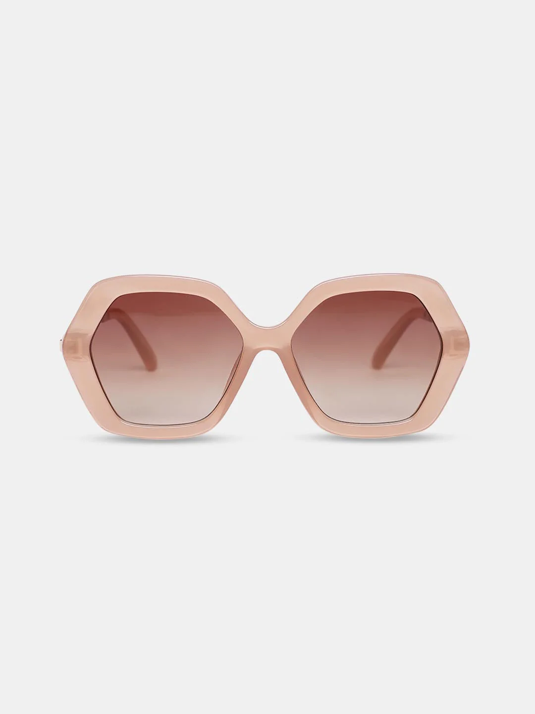 Vero Moda Peach Hexagonal Sunglasses - Image 4