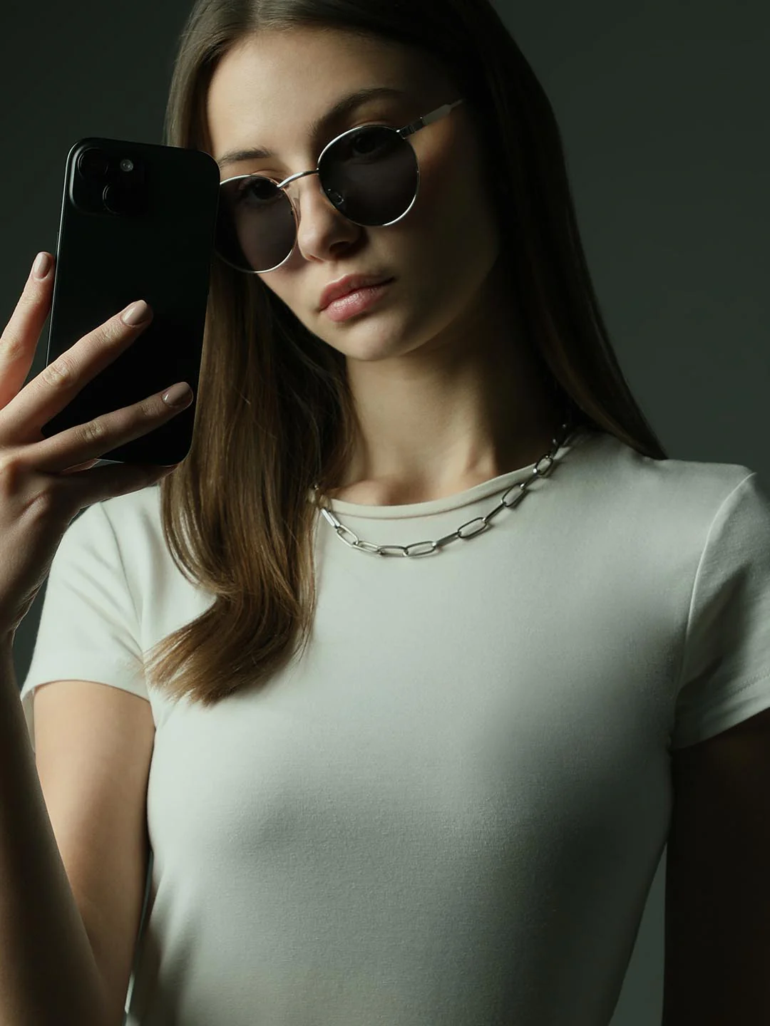 Vero Moda Blue Oval Shaped Sunglasses - Image 3