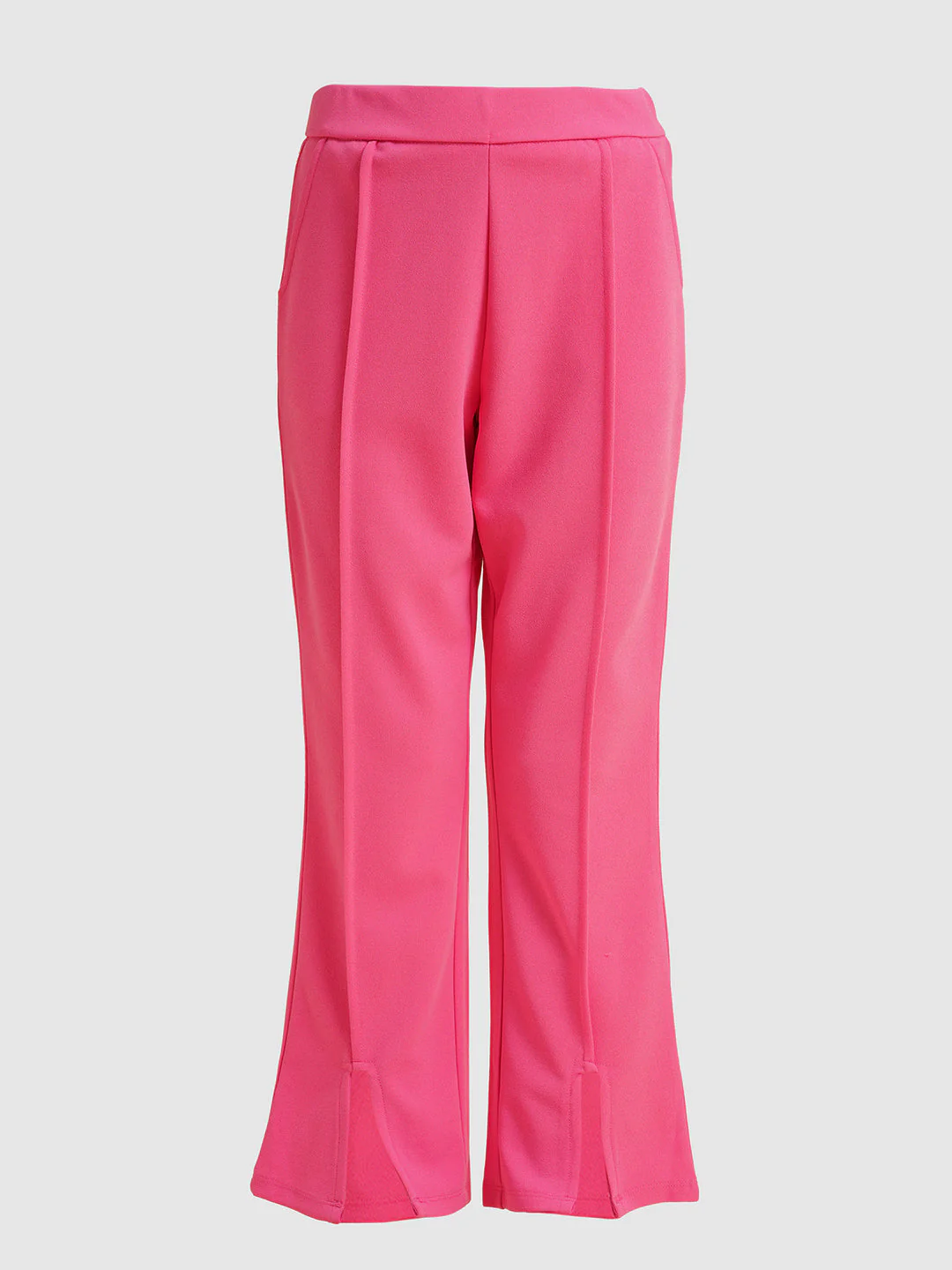 Girls Hot Pink Flared Pants - Image 5