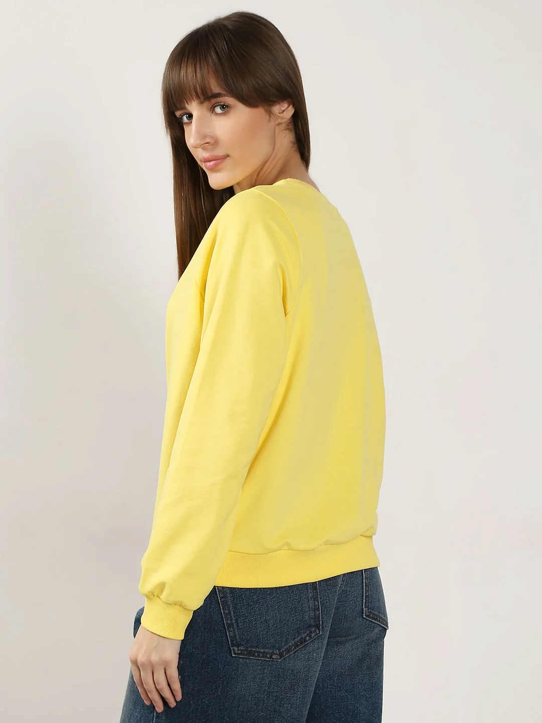 Yellow Cording Text Sweatshirt - Image 4