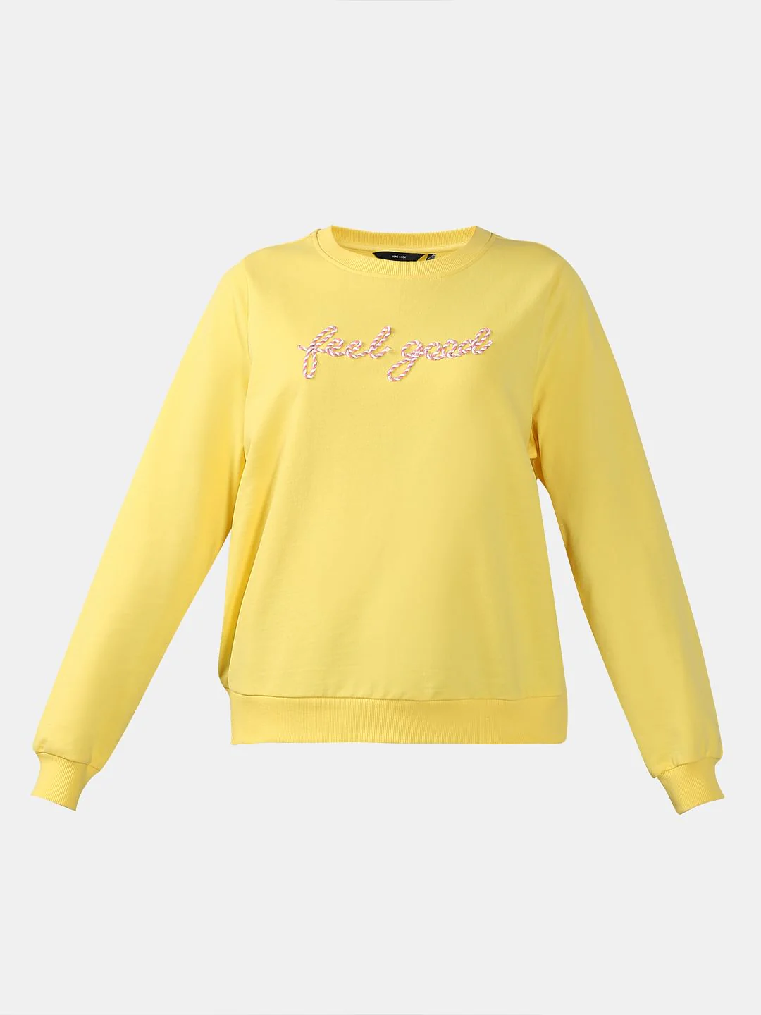 Yellow Cording Text Sweatshirt - Image 7