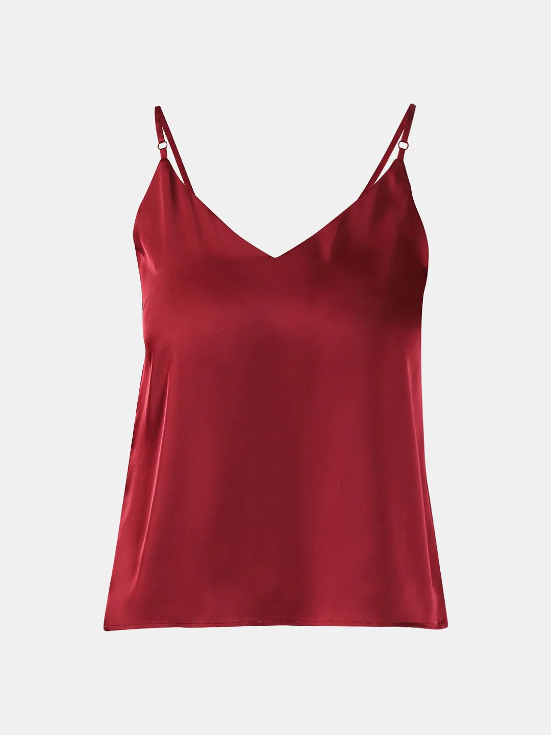 Red V Neck Slip Top - Image 7