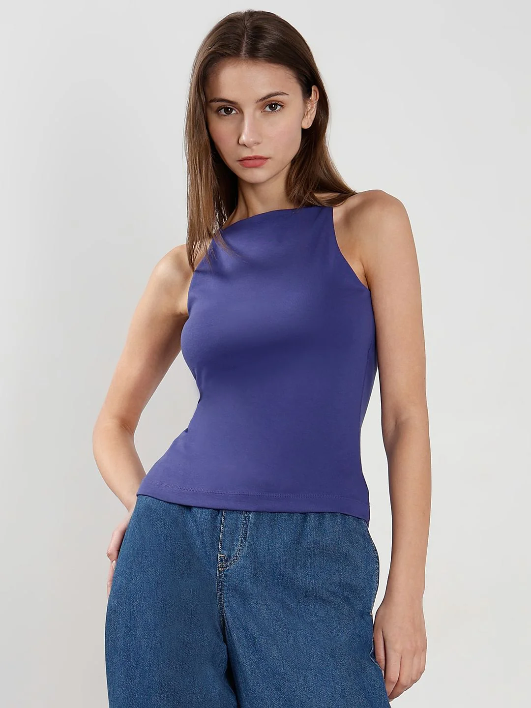 Blue Strappy Top - Image 2