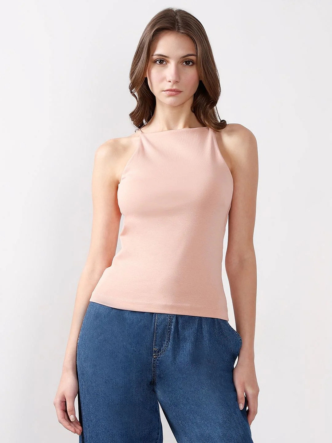 Pink Incut Fitted Top - Image 2