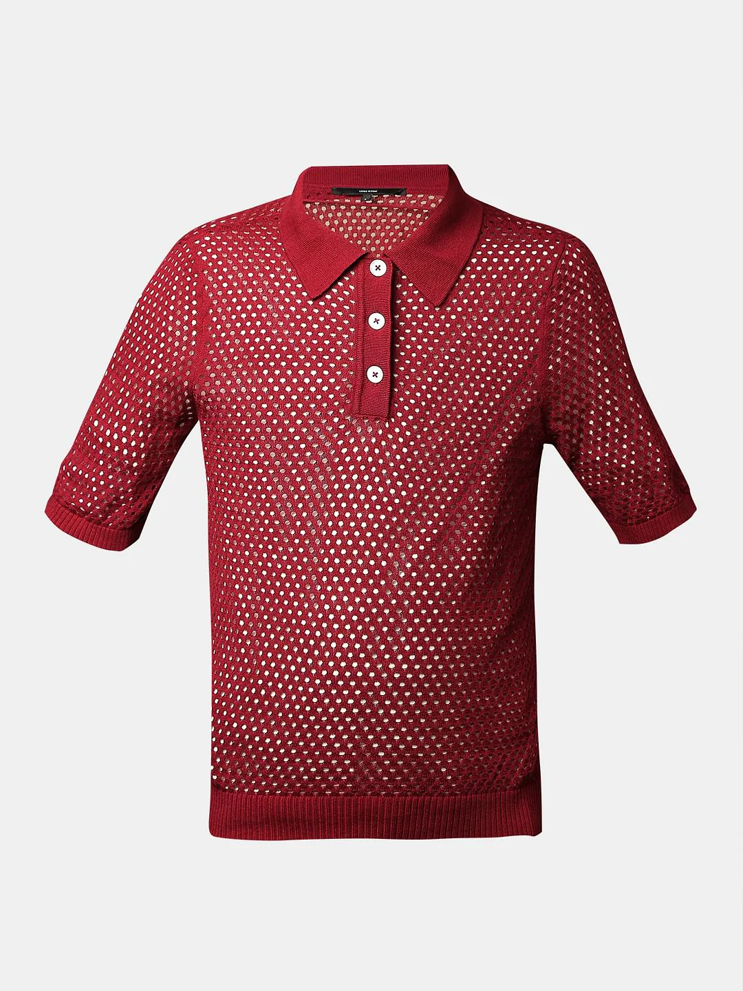 Red Semi Sheer Polo - Image 7