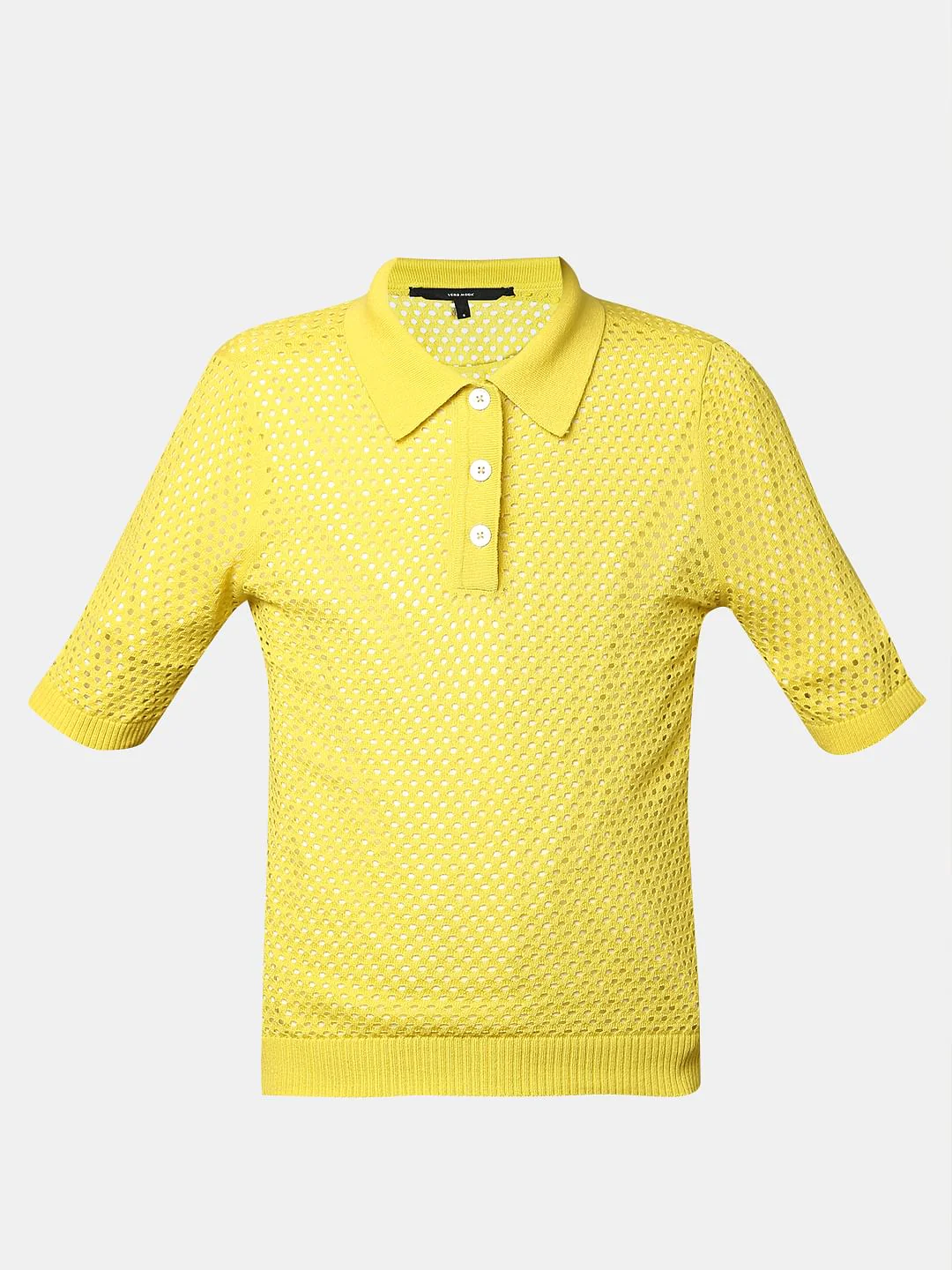 Yellow Semi Sheer Polo - Image 7