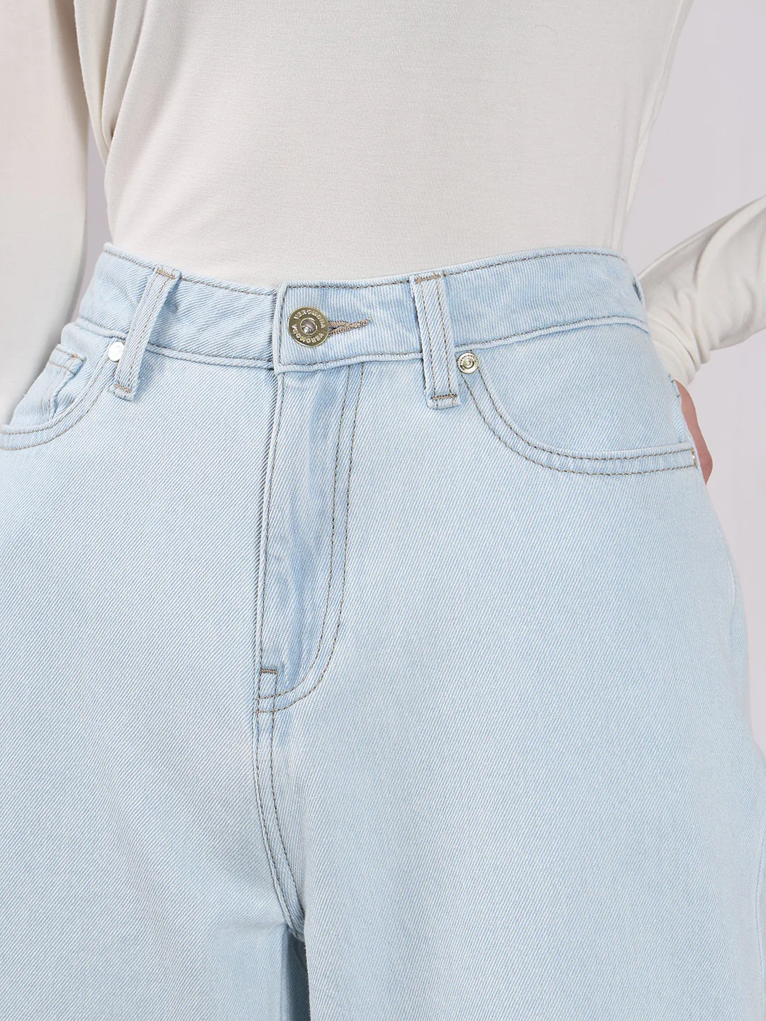 Ice Washed Wide Leg Jeans - Image 6
