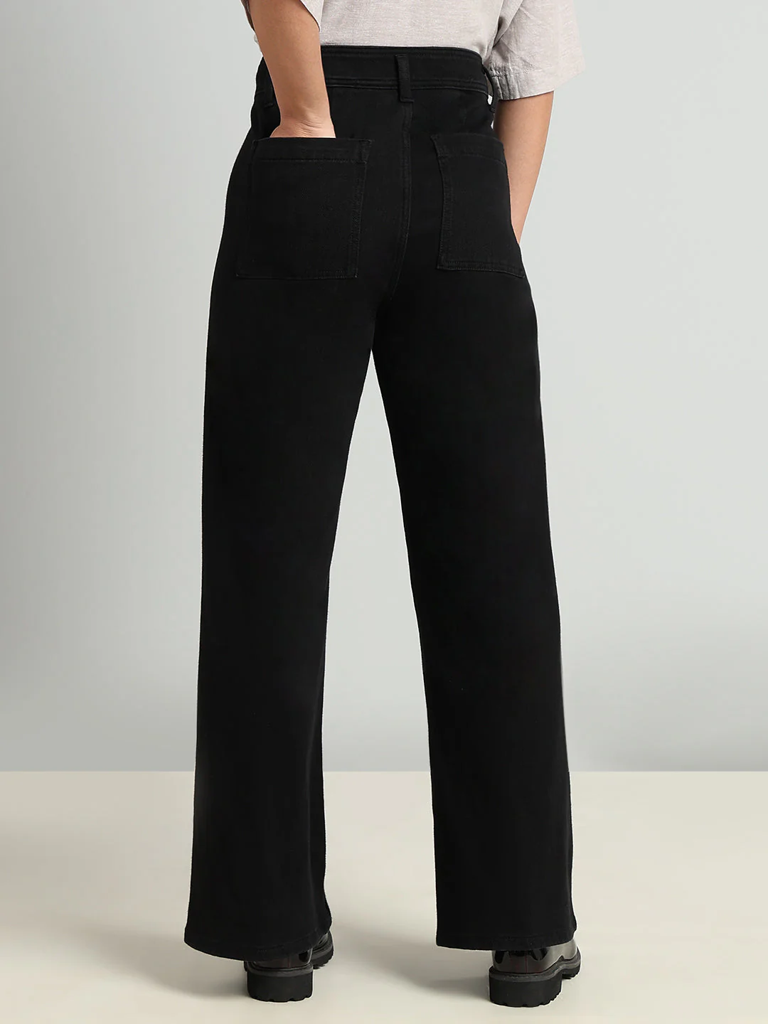 High Rise Wide Leg Jeans - Image 4