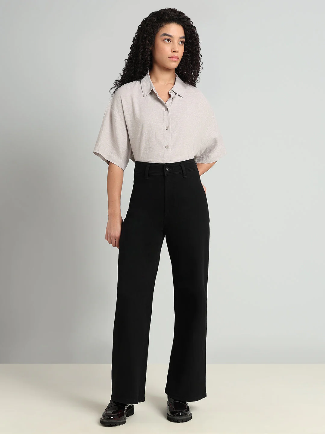 High Rise Wide Leg Jeans - Image 5