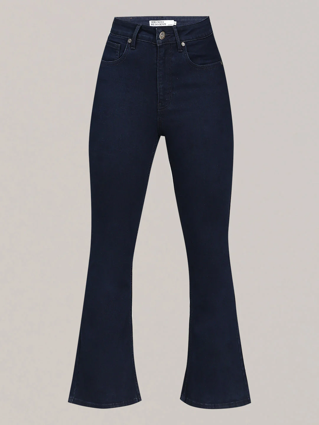 Dark Blue High Rise Bootcut Jeans - Image 7