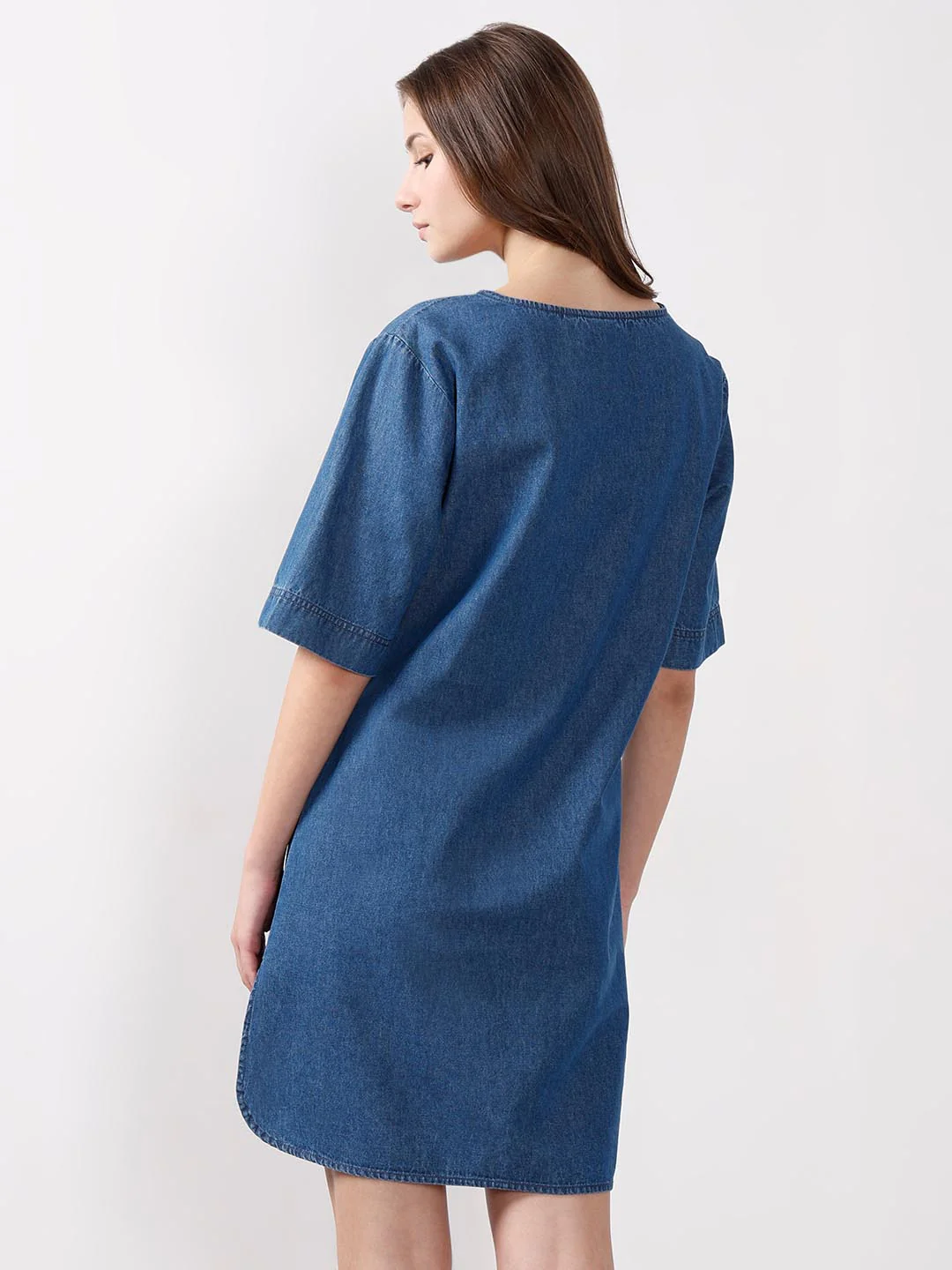 Vero Moda Blue Denim Dress - Image 3