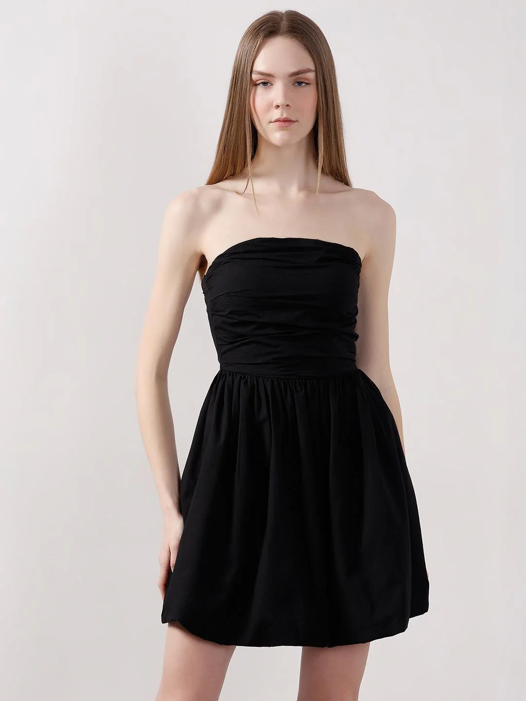 Vero Moda Black Bubble Hem Dress - Image 2