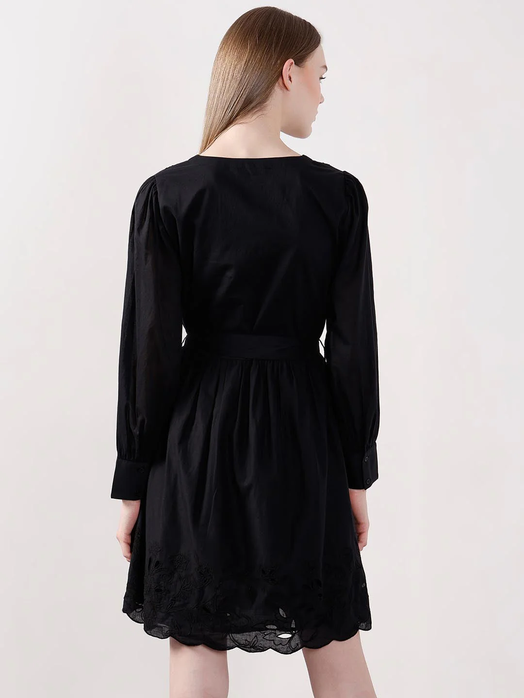 Vero Moda Black Mini Shirt Dress - Image 3