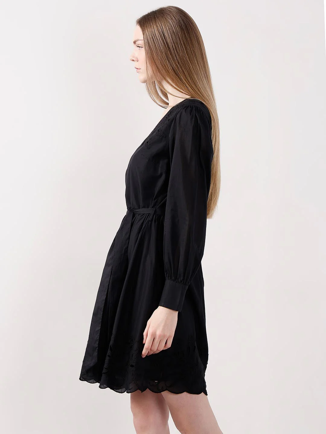 Vero Moda Black Mini Shirt Dress - Image 4