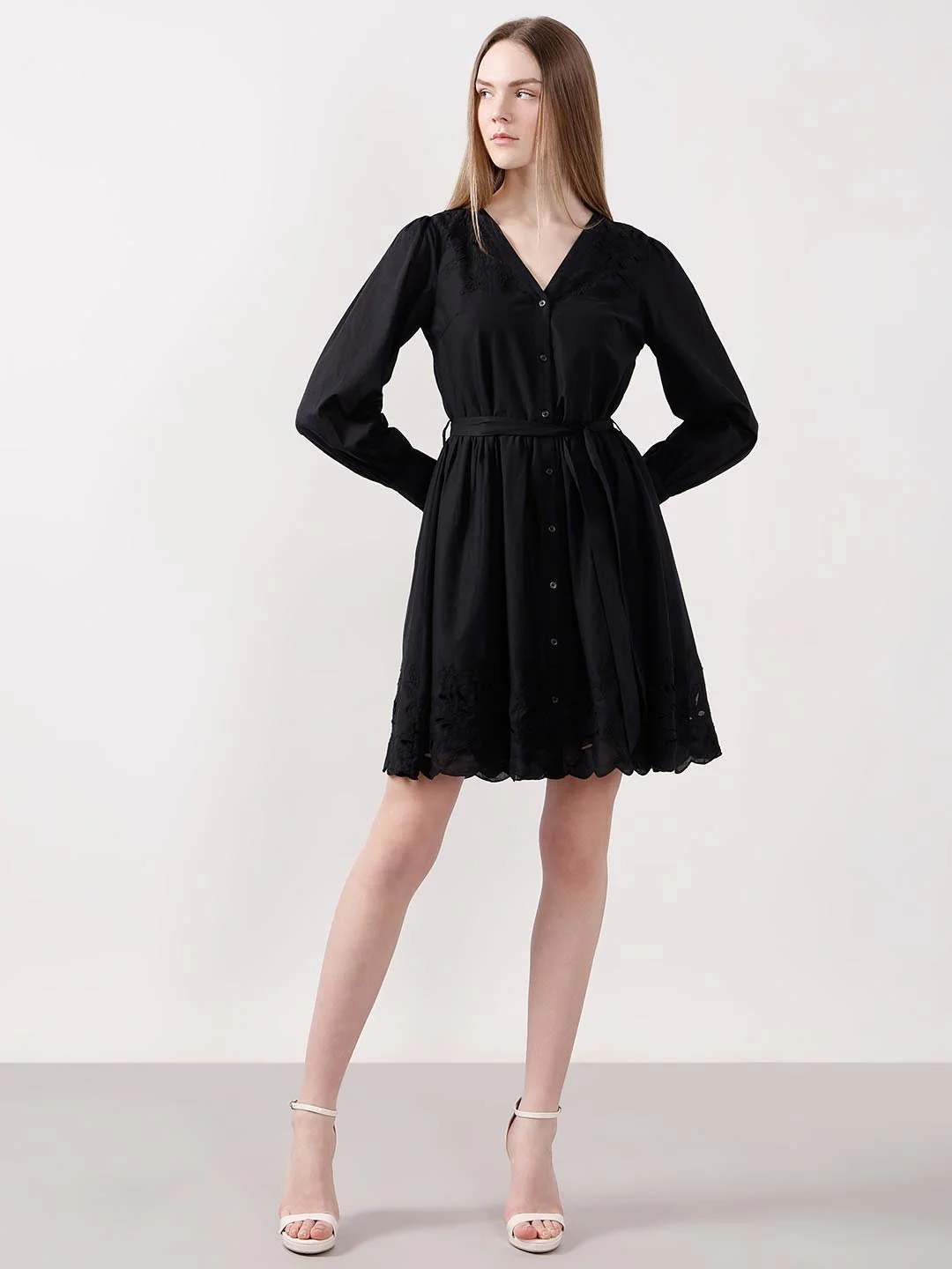 Vero Moda Black Mini Shirt Dress - Image 5
